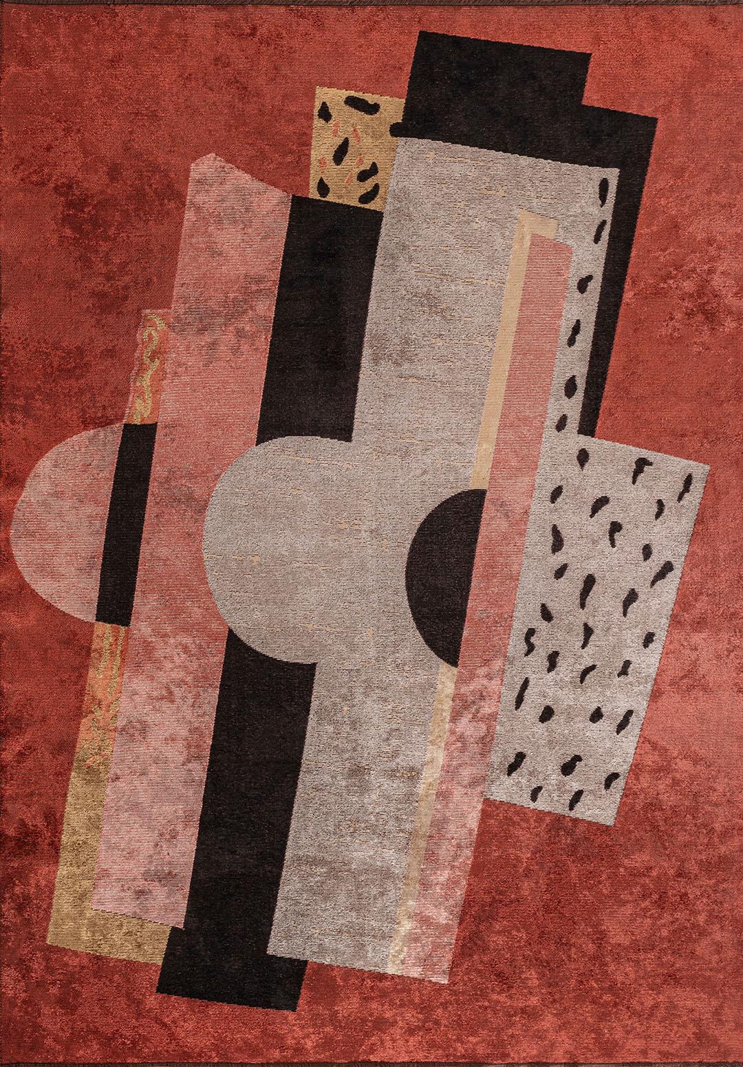 PARADOX AÇIK KREM - GOLD - KOYU KİREMİT - SİYAH HALI