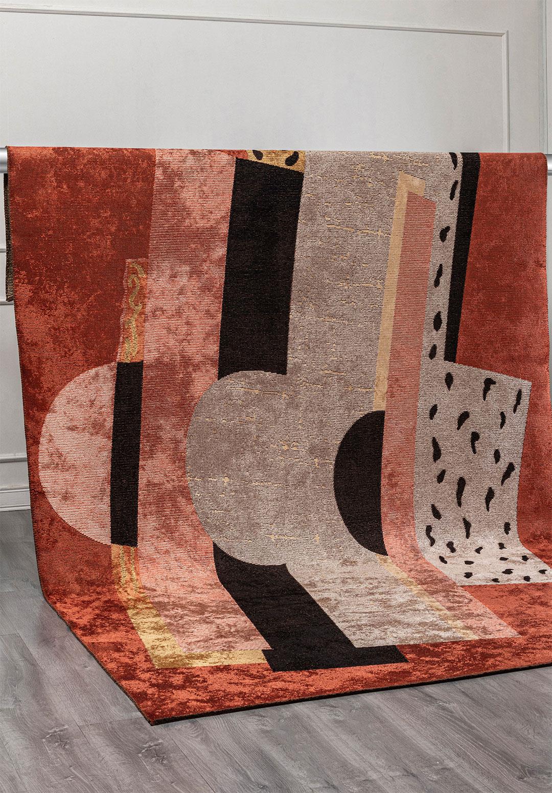 PARADOX AÇIK KREM - GOLD - KOYU KİREMİT - SİYAH HALI