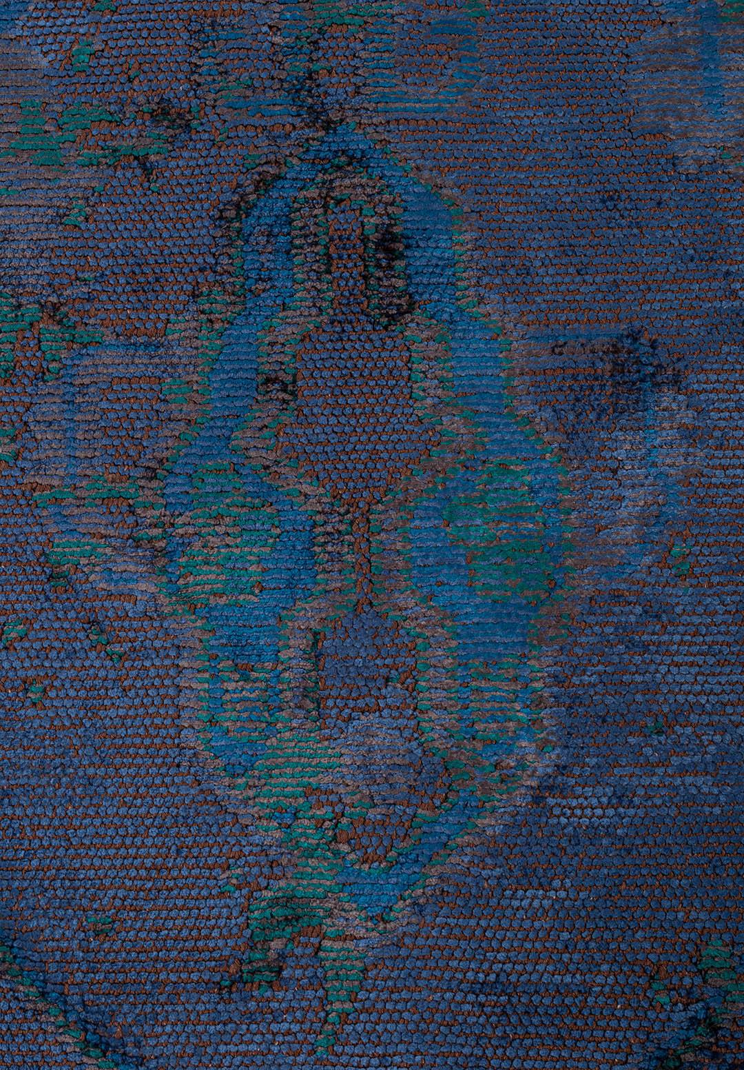 MONARCH ERA KÖMÜR - KOYU TURKUAZ - CAM GÖBEĞİ - LACİVERT HALI