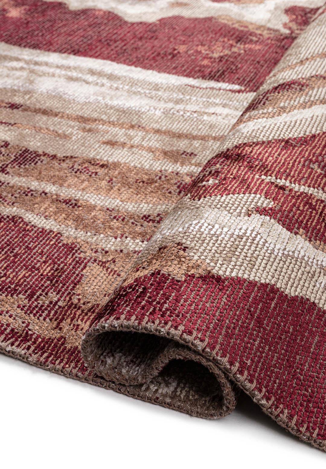 SMOKE CHERRY - MOCHA - BEIGE - BONE RUG
