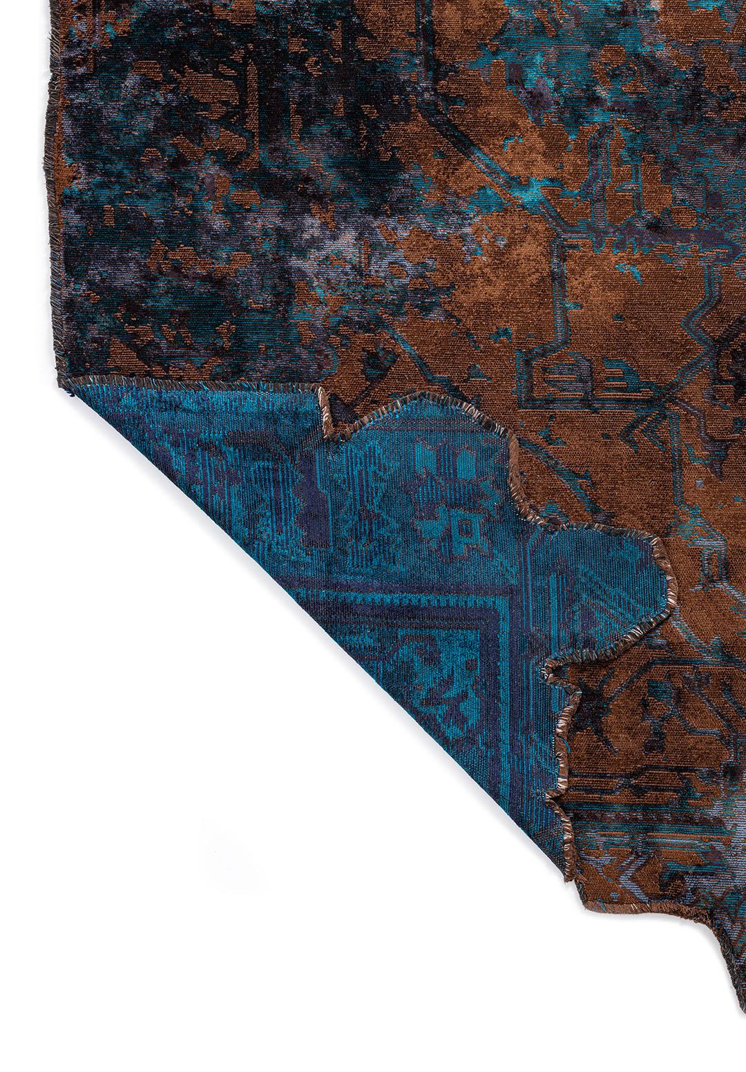 MONARCH ERA LACİVERT - CAM GÖBEĞİ - KOYU LACİVERT - KOYU KAHVE HALI