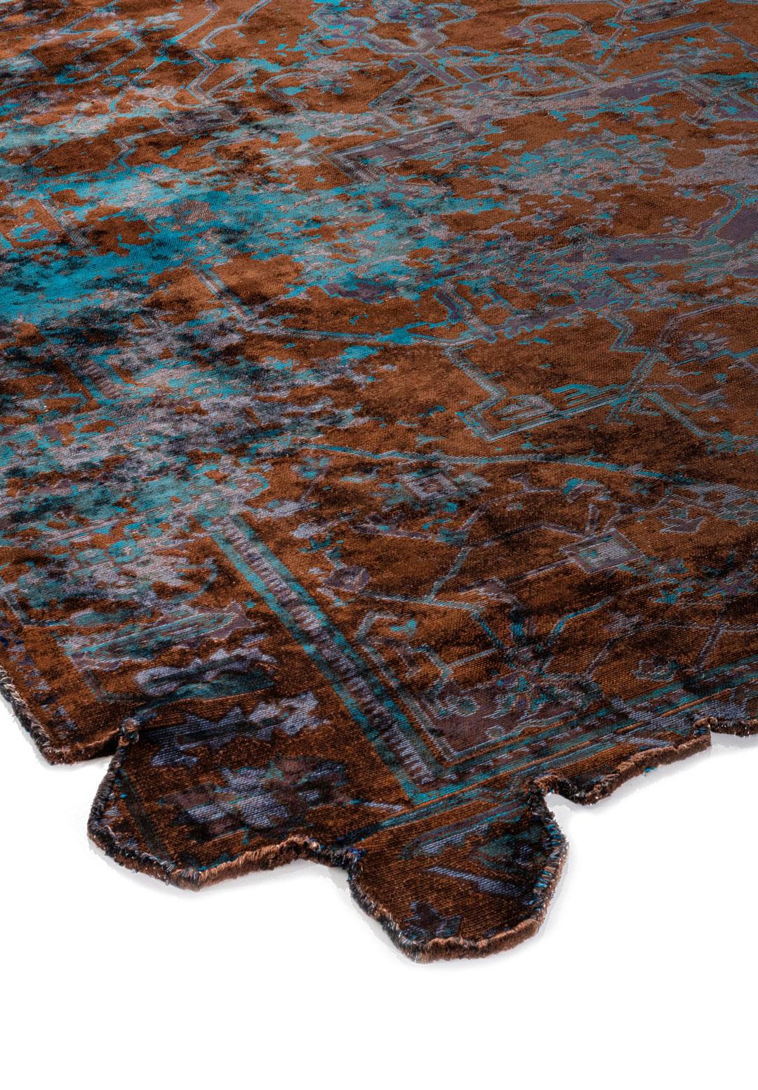 MONARCH ERA LACİVERT - CAM GÖBEĞİ - KOYU LACİVERT - KOYU KAHVE HALI