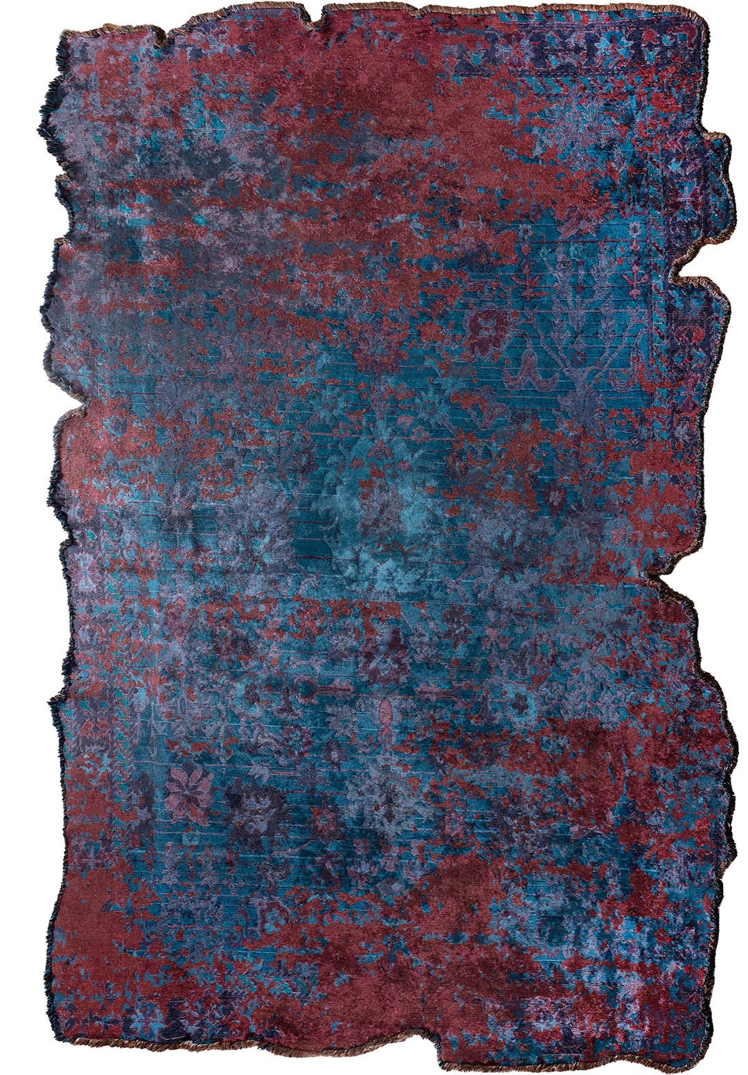 SPLENDOR ERA VİŞNE ÇÜRÜĞÜ - CAM GÖBEĞİ - KOYU LACİVERT - LACİVERT HALI