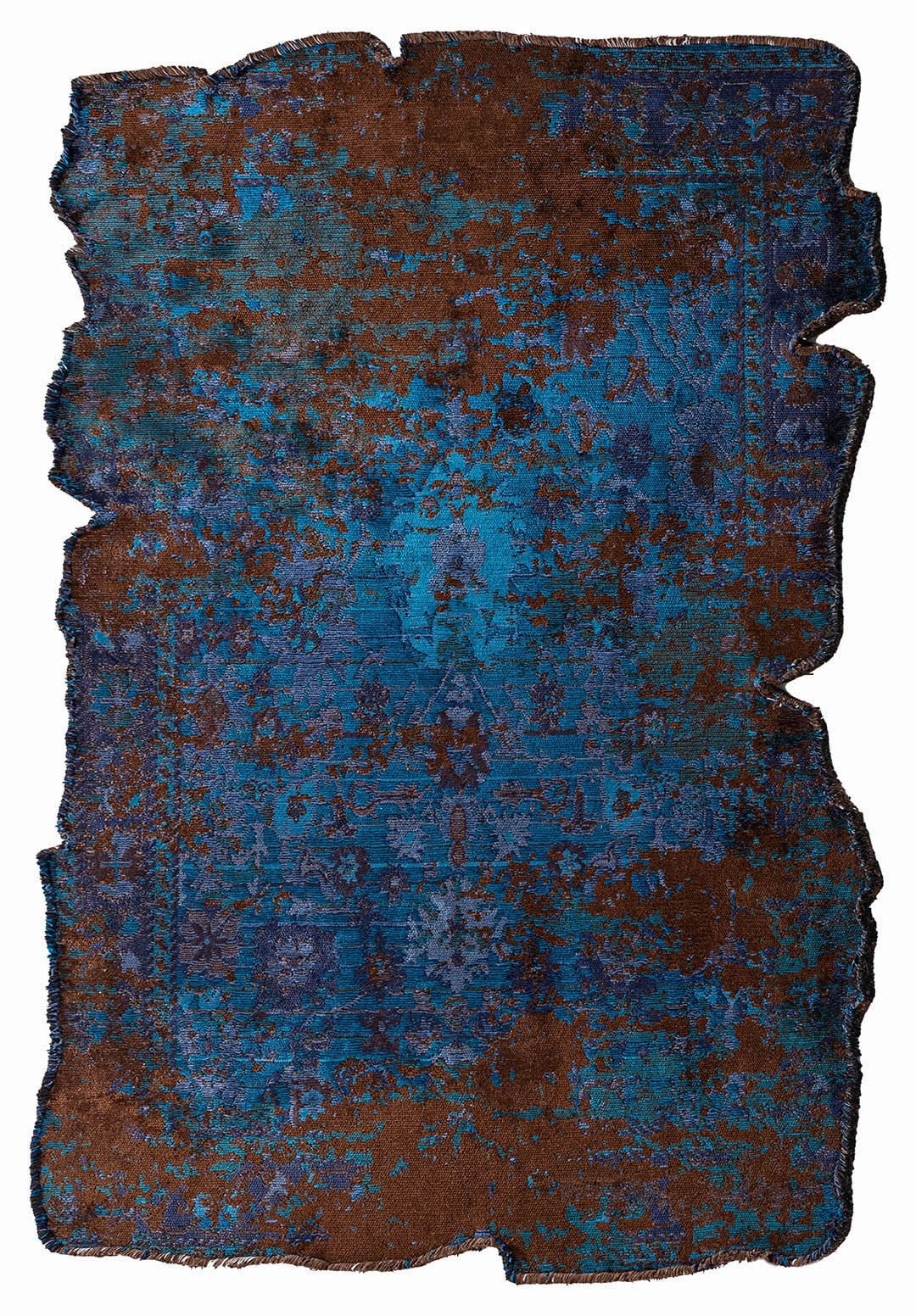 SPLENDOR ERA KOYU KAHVE - CAM GÖBEĞİ - KOYU LACİVERT - LACİVERT HALI