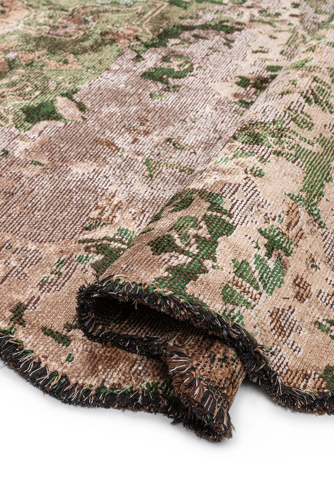 SPLENDOR ERA AÇIK KREM - KOYU BEJ - ORMAN YEŞİLİ - KOYU BEJ HALI