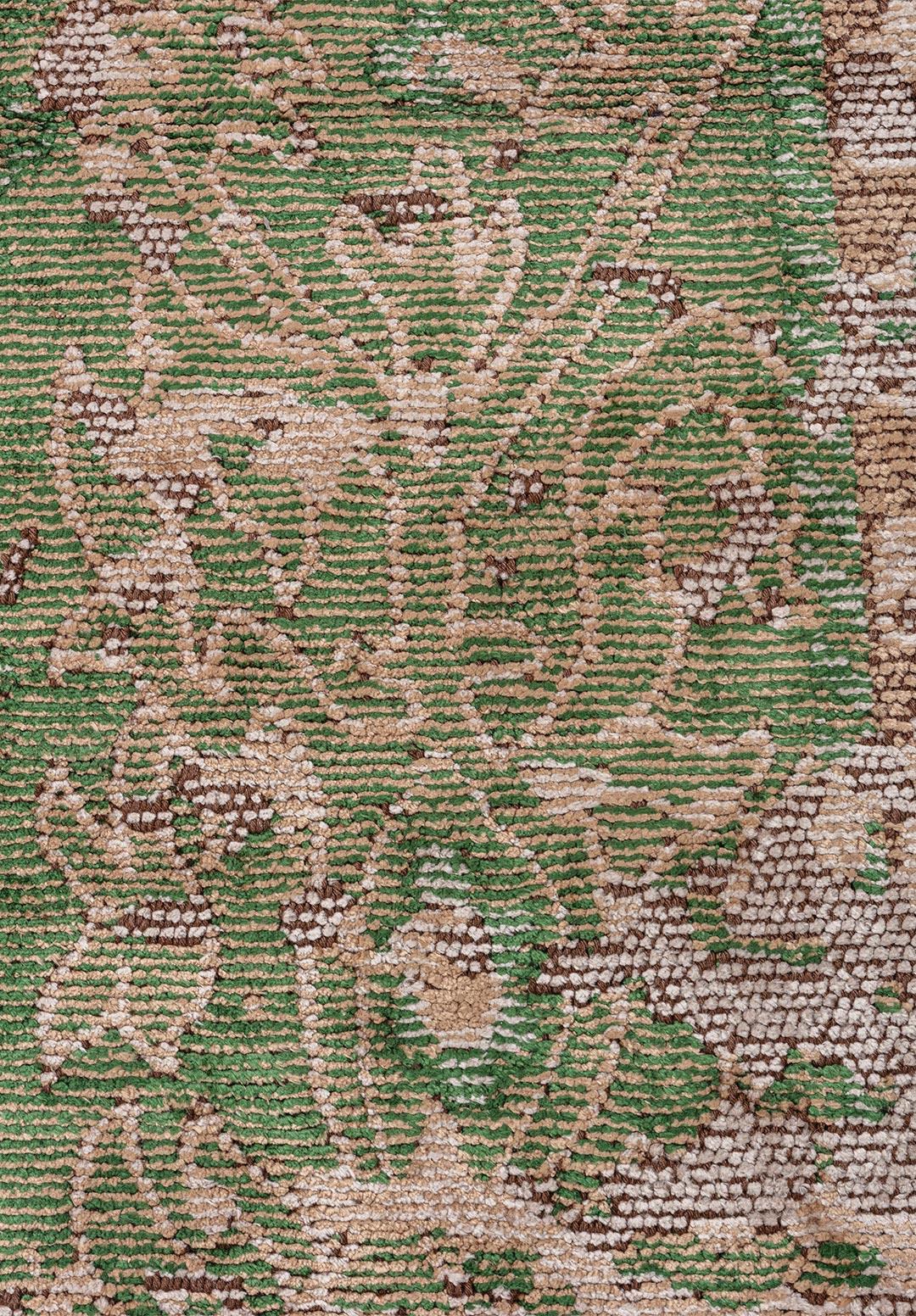 SPLENDOR ERA AÇIK KREM - KOYU BEJ - ORMAN YEŞİLİ - KOYU BEJ HALI