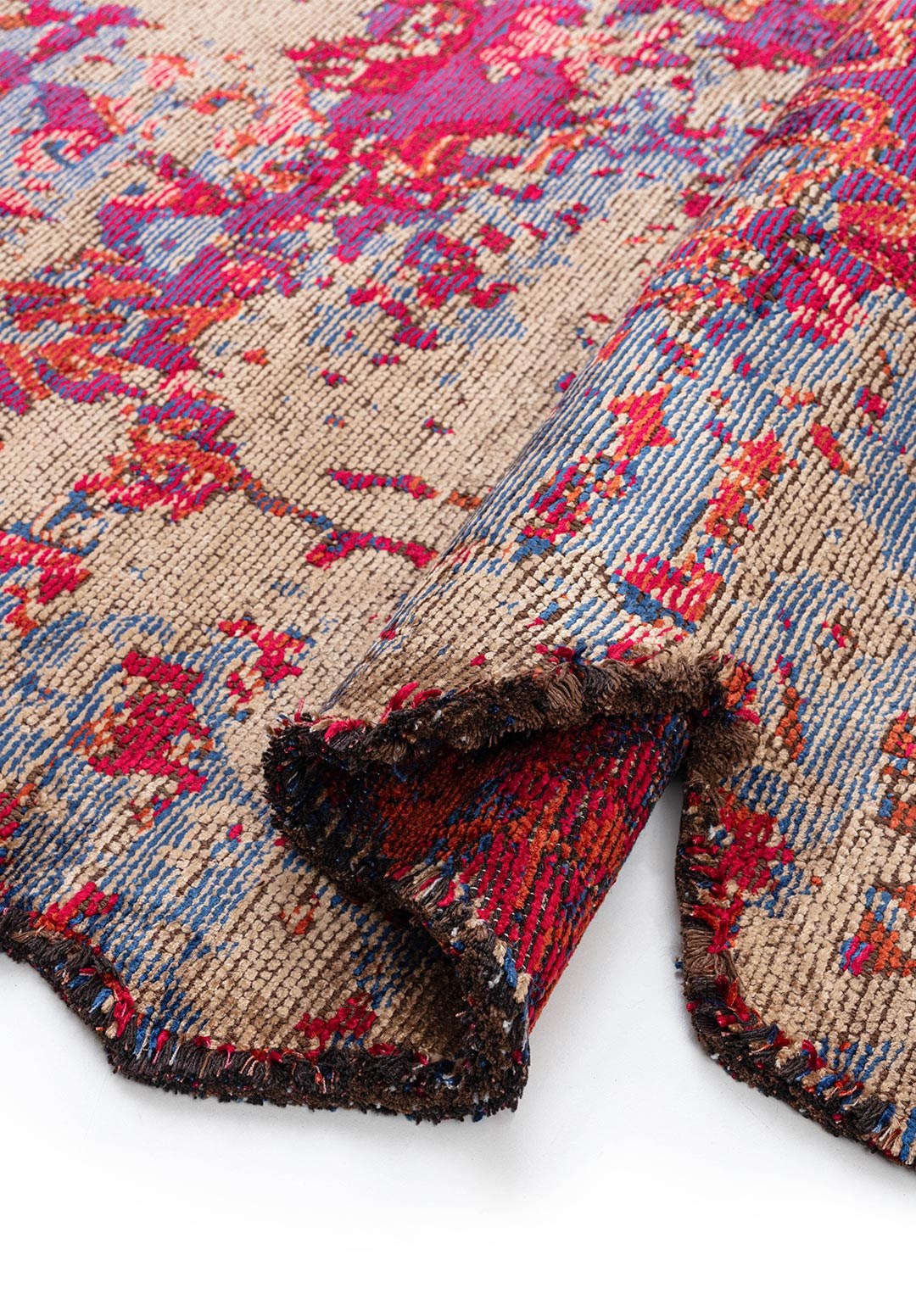 SPLENDOR ERA KOYU BEJ - LACİVERT - MACENTA - PAS HALI