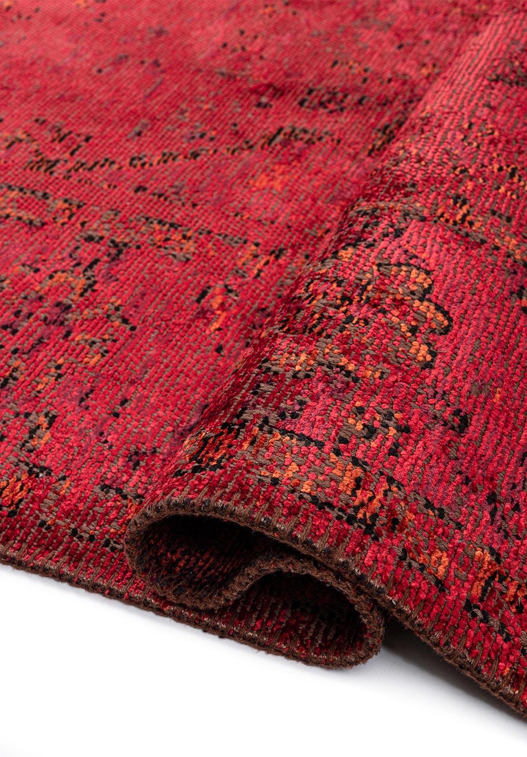 SIRENA RED - CHERRY - RUST - BLACK RUG