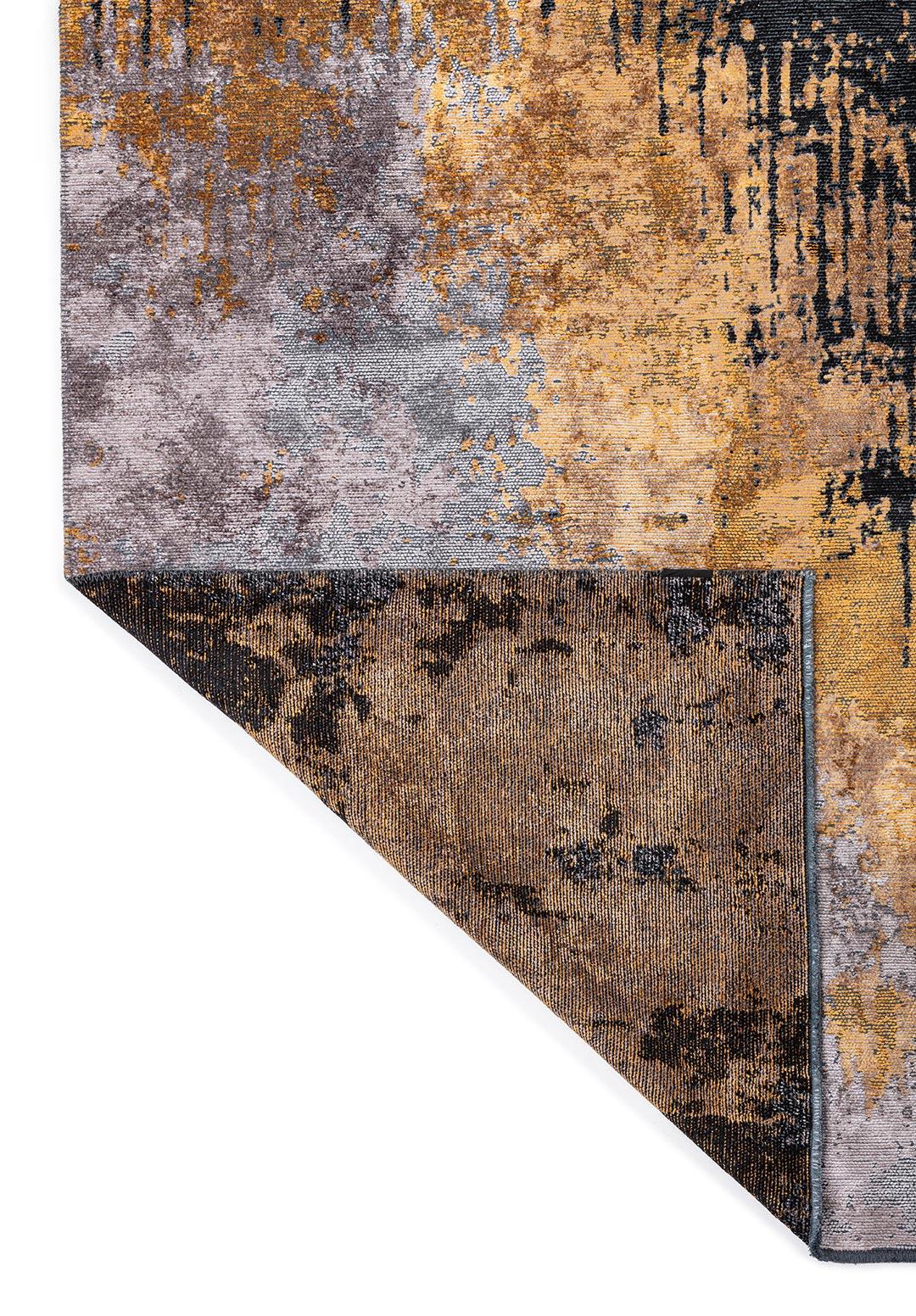 ORION LIGHT GREY - DARK GREY - MUSTARD - BLACK RUG