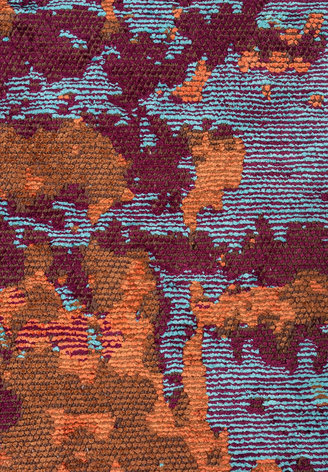 SPLENDOR ERA KAKAO - ŞEFTALİ - KOYU MÜRDÜM - TURKUAZ HALI