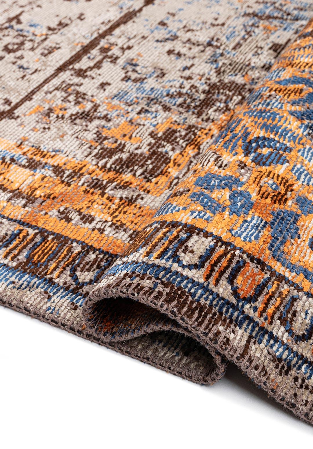 LEGACY KREM - TURUNCU - LACİVERT - KOYU KAHVE HALI