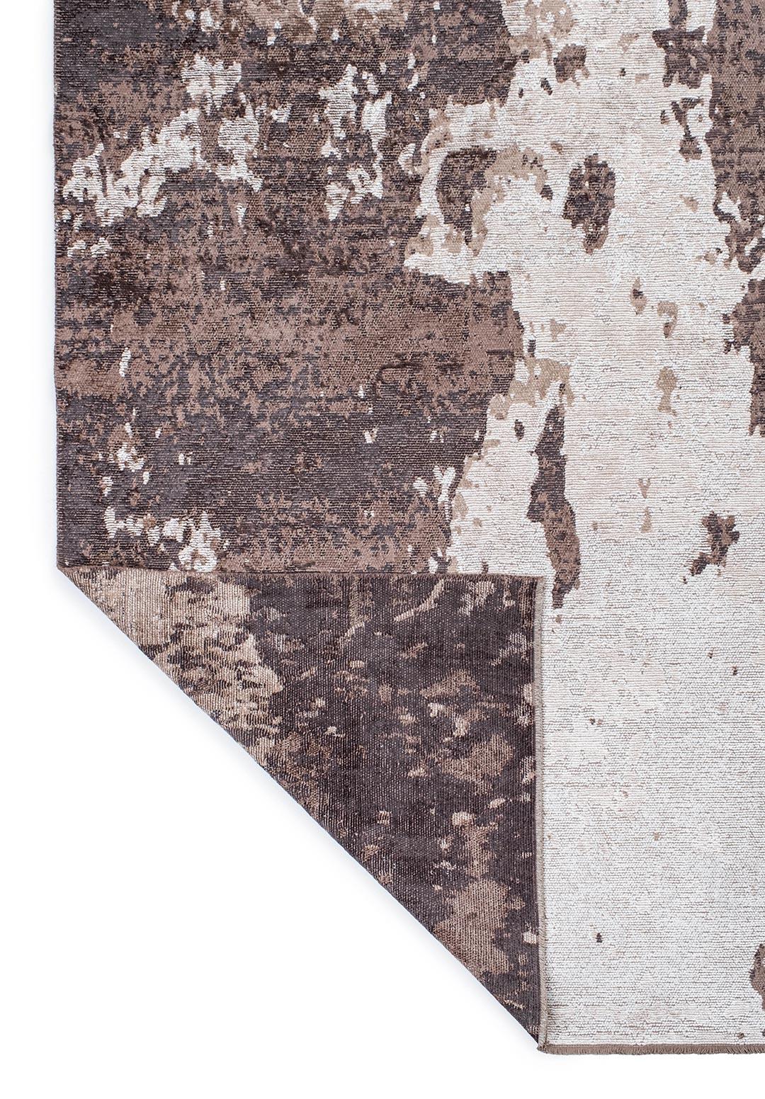 LUNA WHITE - NOUGAT - DARK MINK - CHARCOAL RUG