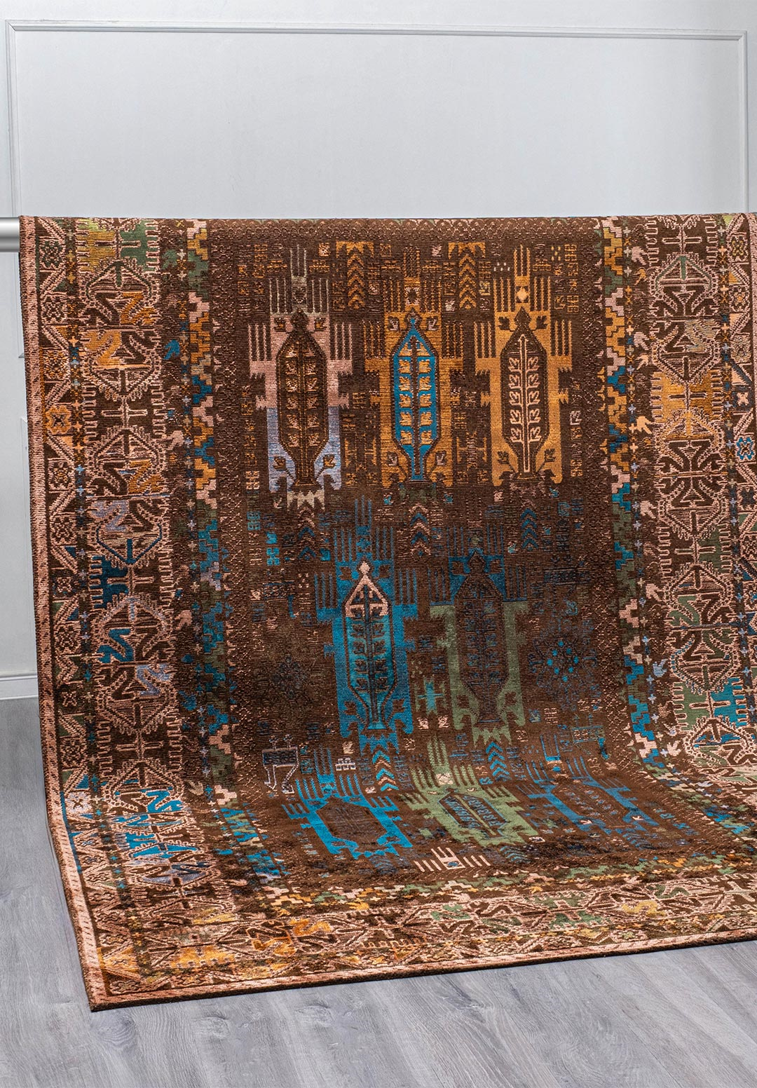 FOLK KOYU KAHVE - ORMAN YEŞİLİ - TURUNCU - AÇIK MERCAN - CAM GÖBEĞİ - KİVİ HALI