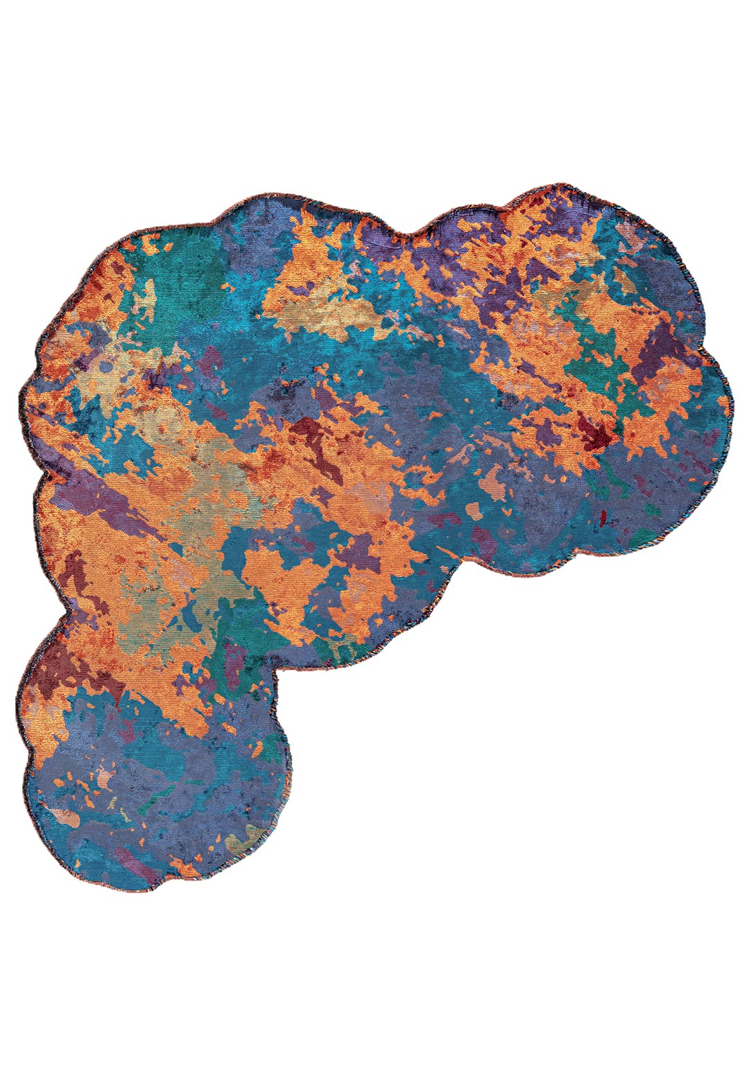 GAIA TURUNCU - VİŞNE ÇÜRÜĞÜ - LACİVERT - KOYU TURKUAZ HALI