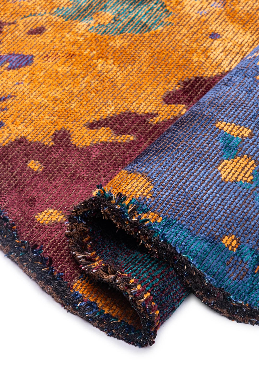 GAIA TURUNCU - VİŞNE ÇÜRÜĞÜ - LACİVERT - KOYU TURKUAZ HALI