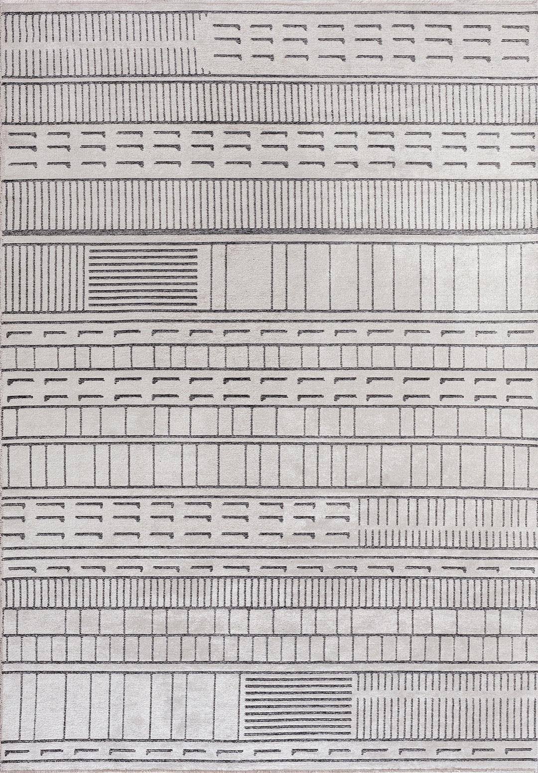 INFINITY BLACK - ECRU RUG