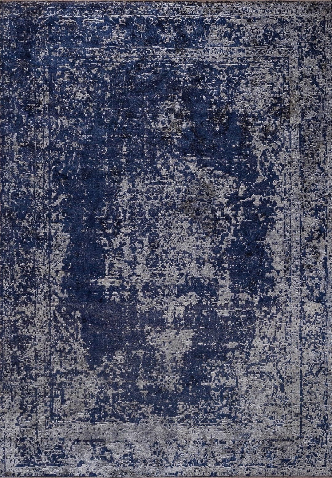 MEDALLION BEJ - KOYU LACİVERT HALI