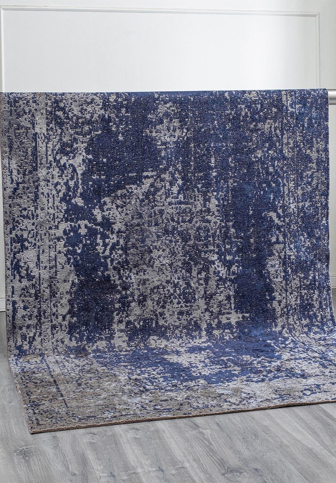 MEDALLION BEJ - KOYU LACİVERT HALI