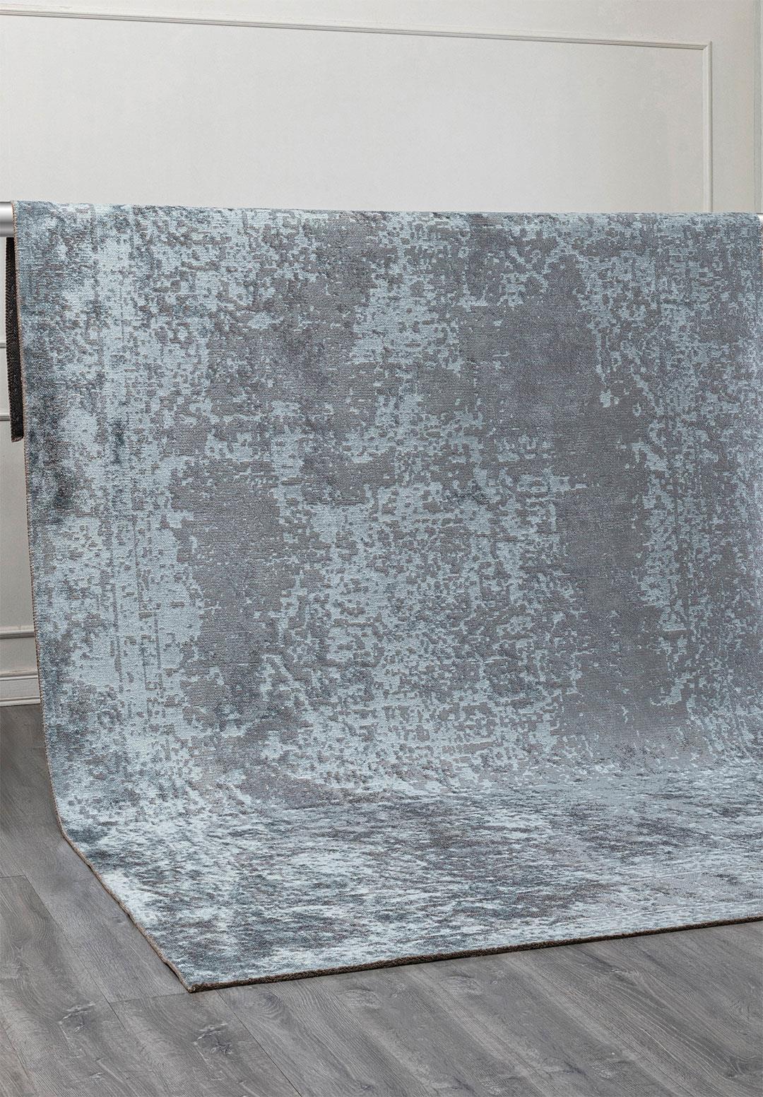 MEDALLION BUZ MAVİSİ - MAVİ HALI