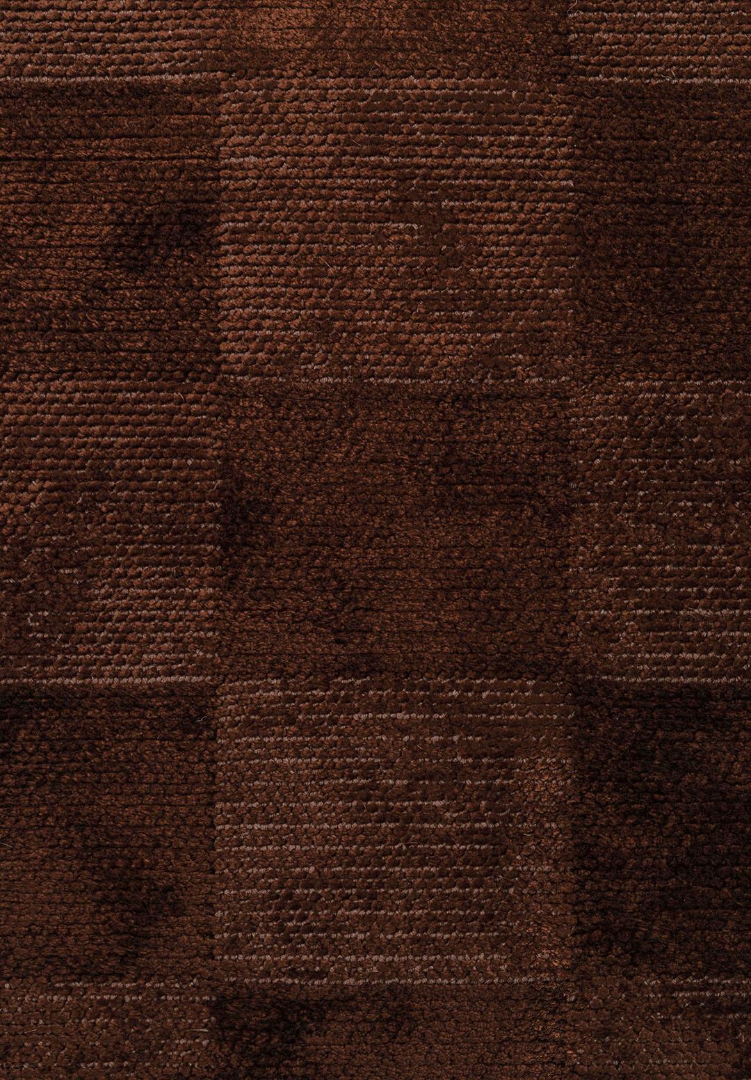 CHECKERS DARK BROWN RUG