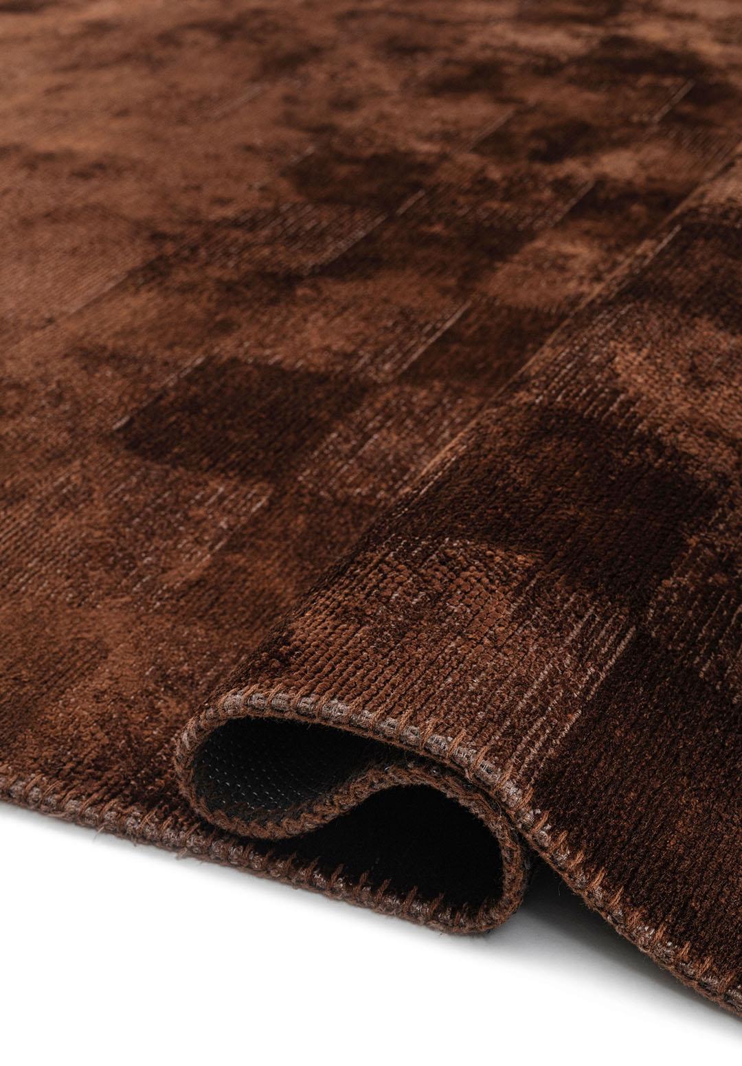 CHECKERS DARK BROWN RUG