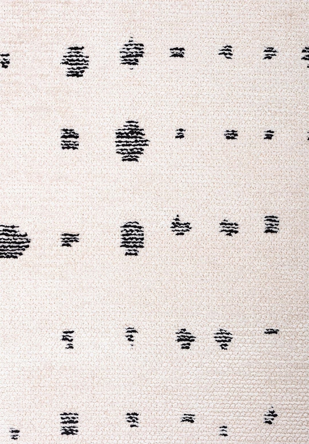 DAPPLE BLACK - ECRU RUG
