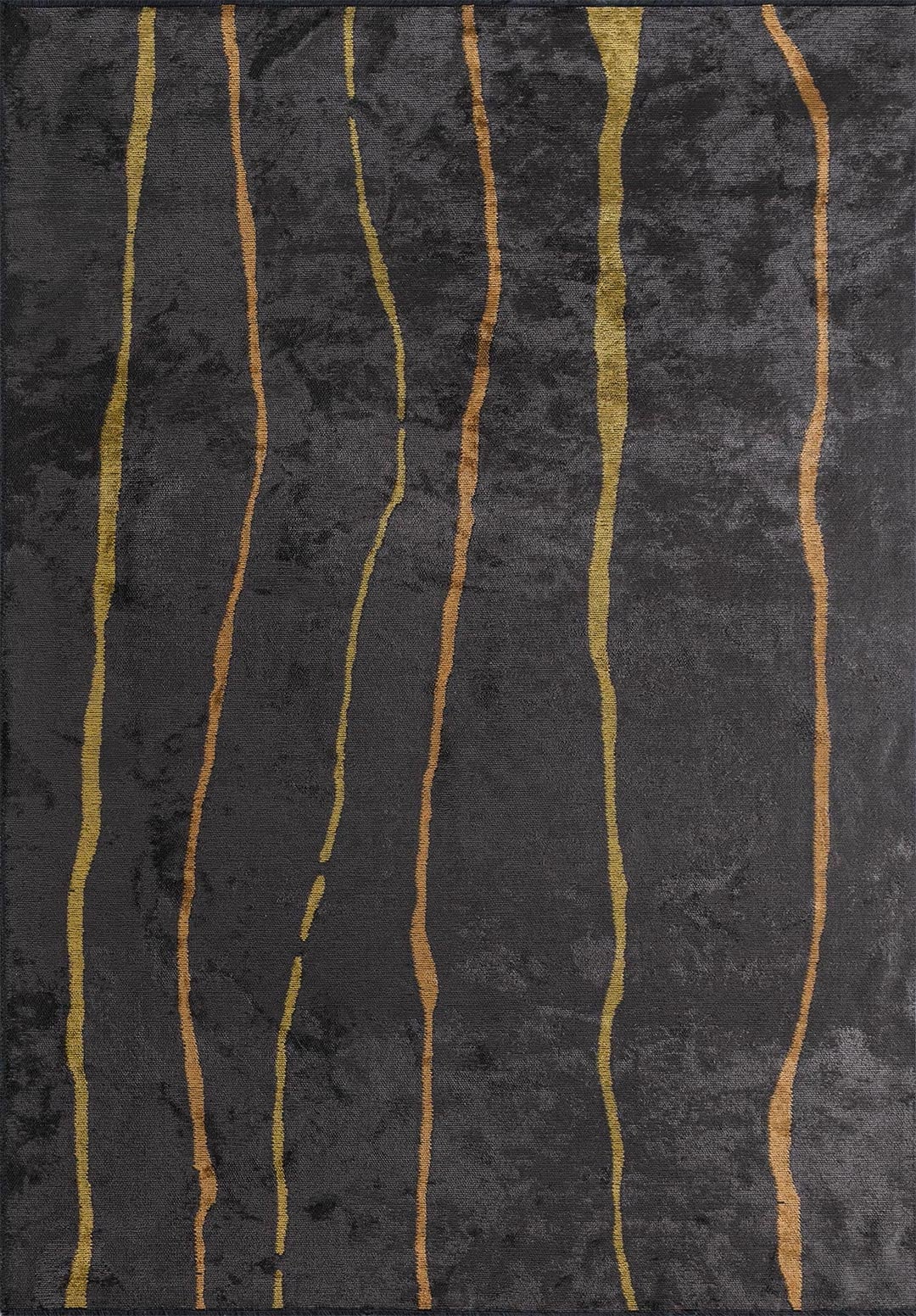 TRIBECA CHARCOAL - MUSTARD - YELLOW RUG