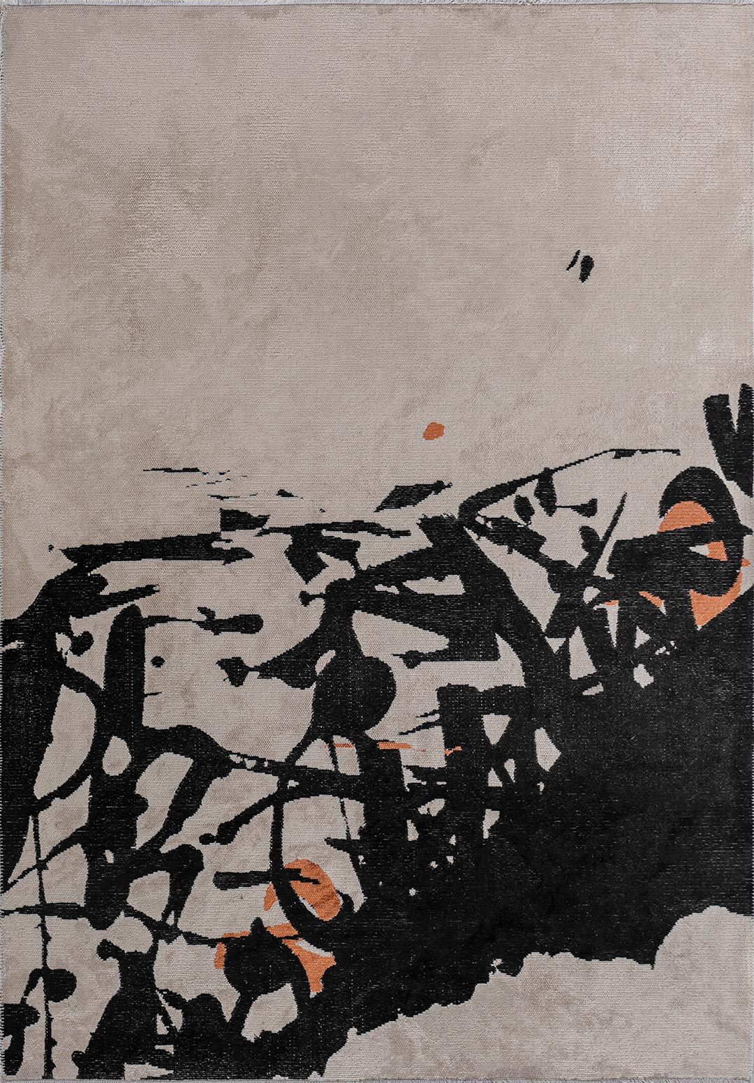 ASTORIA BLACK - TERRA - ECRU RUG - 1