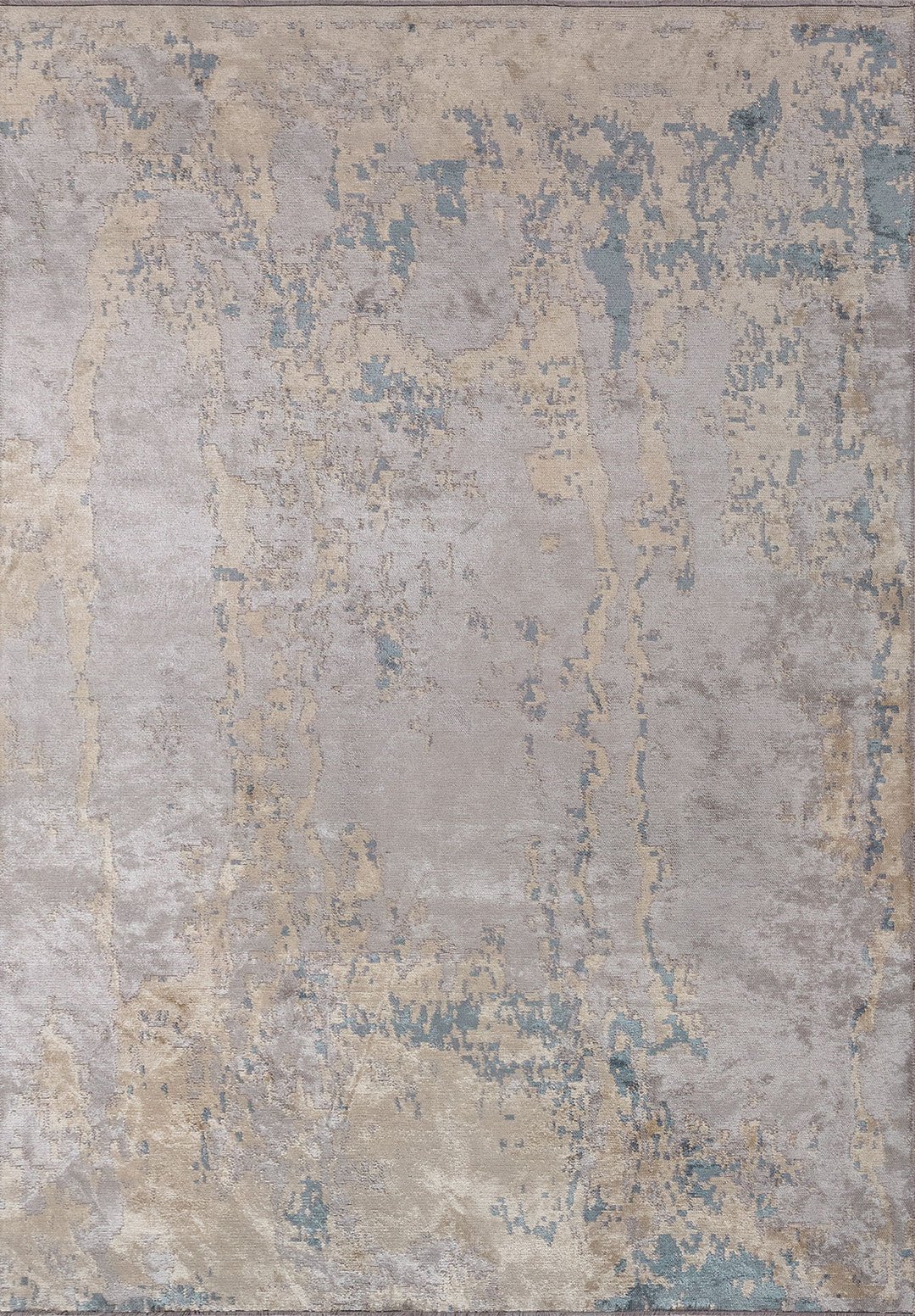 ATHENS LIGHT GREY - CREAM - BLUE RUG - 1