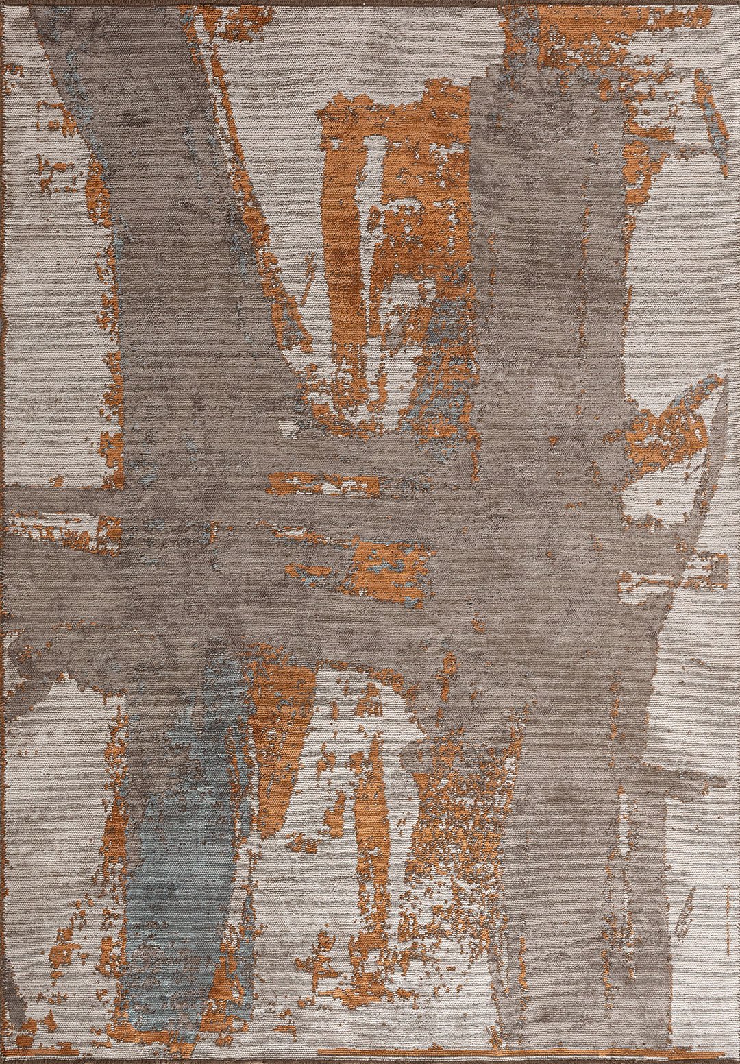 CANNES DARK GREY - BLUE - TERRA - BONE RUG - 1
