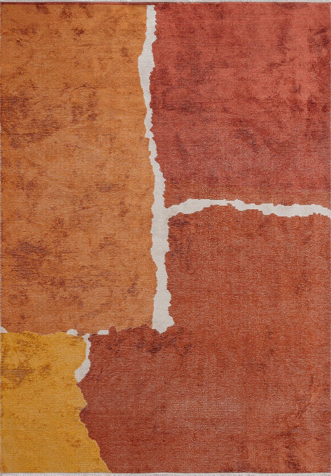 LOS ANGELES DARK TERRA - RUST - MUSTARD - TERRA - ECRU RUG
