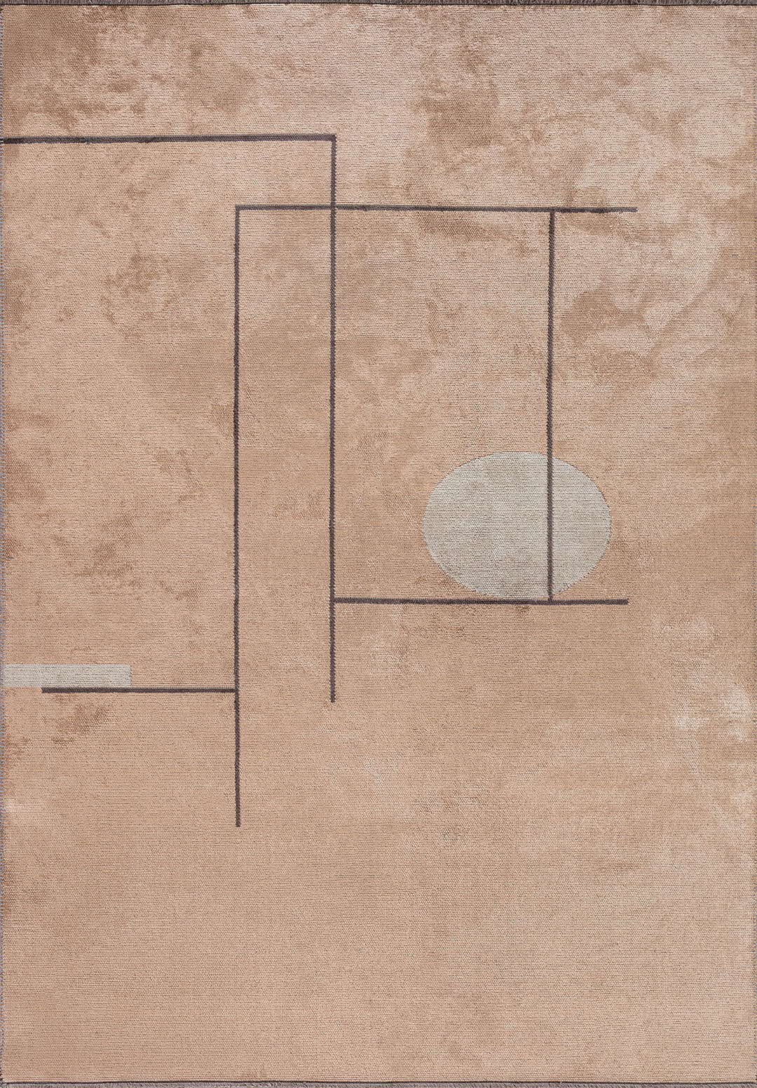 CIRCUS CHARCOAL - COPPER - BONE RUG - 1