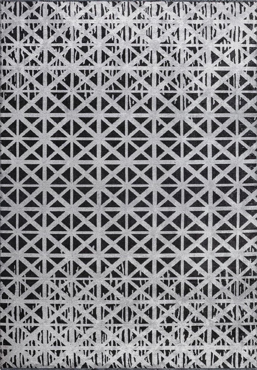 TORINO BLACK - LIGHT GREY RUG
