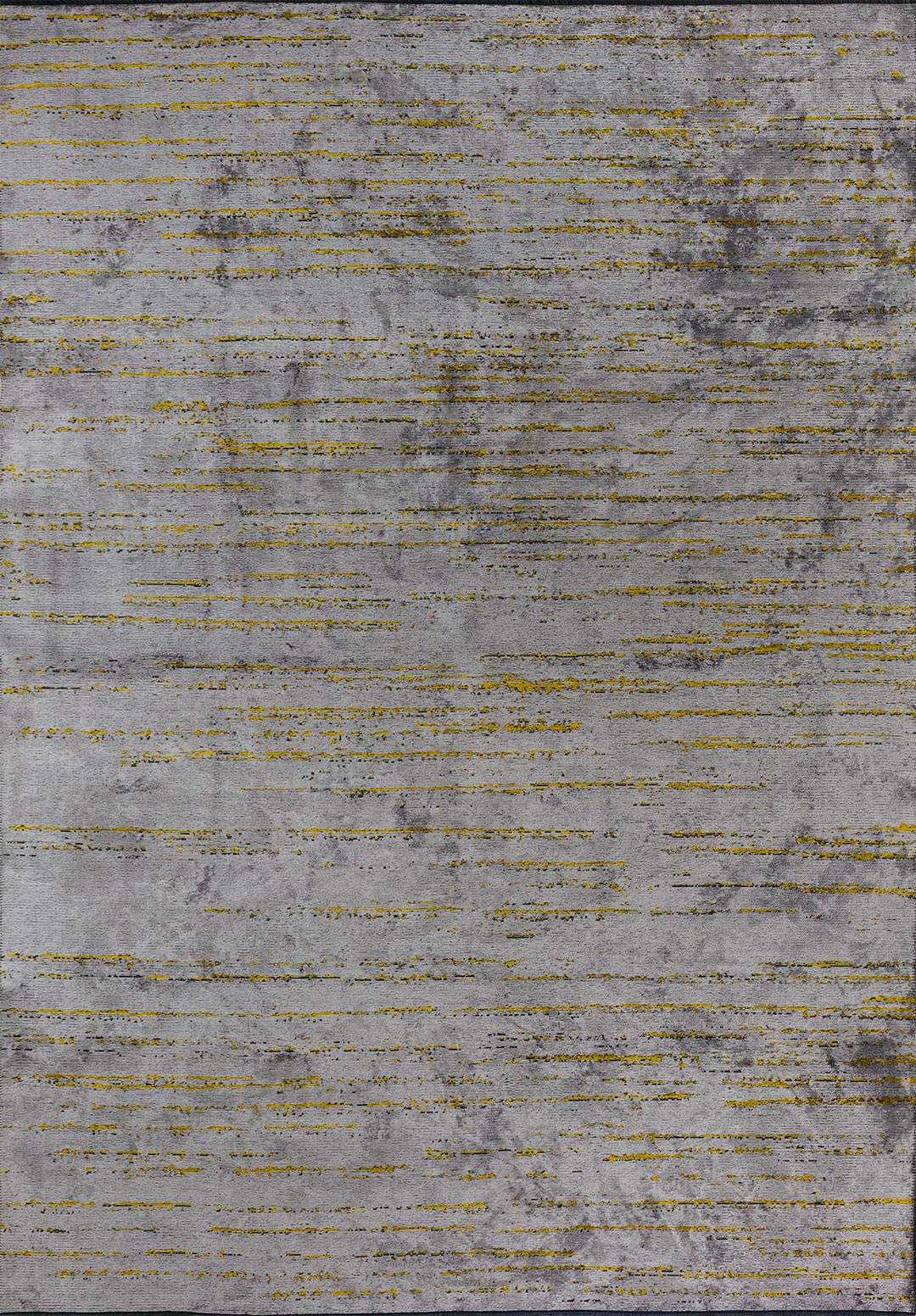 COMO LIGHT GREY - YELLOW RUG - 1