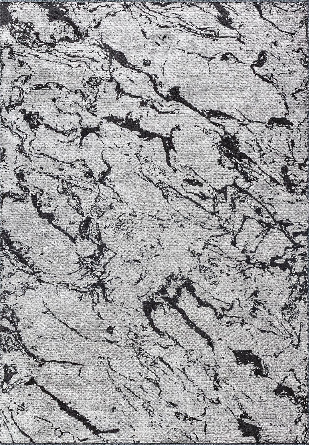 VENICE BLACK - LIGHT GREY RUG