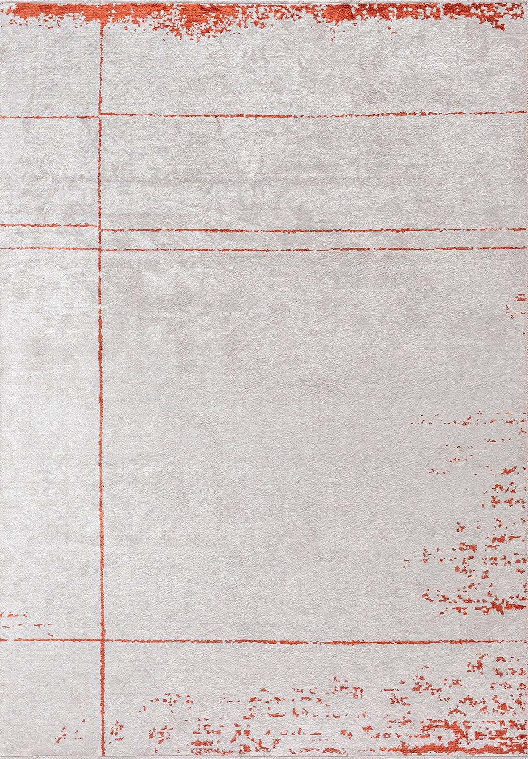 BARBER RUST - ECRU RUG - 1