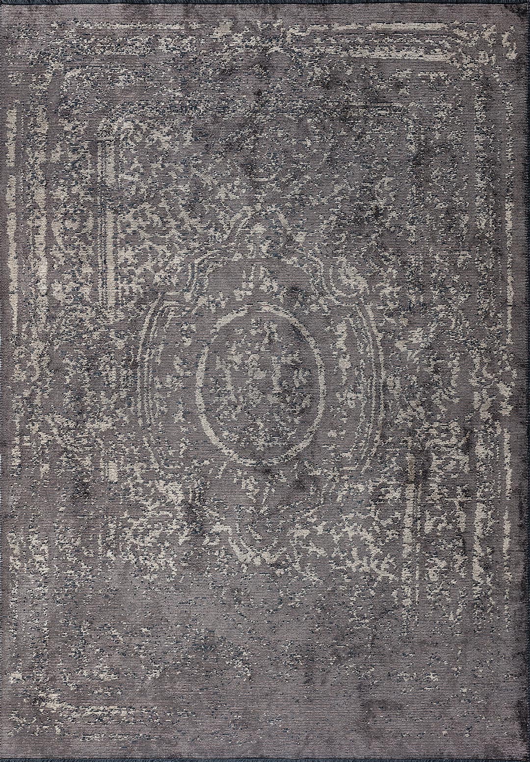 BABYLON DARK GREY - BEIGE RUG - 1