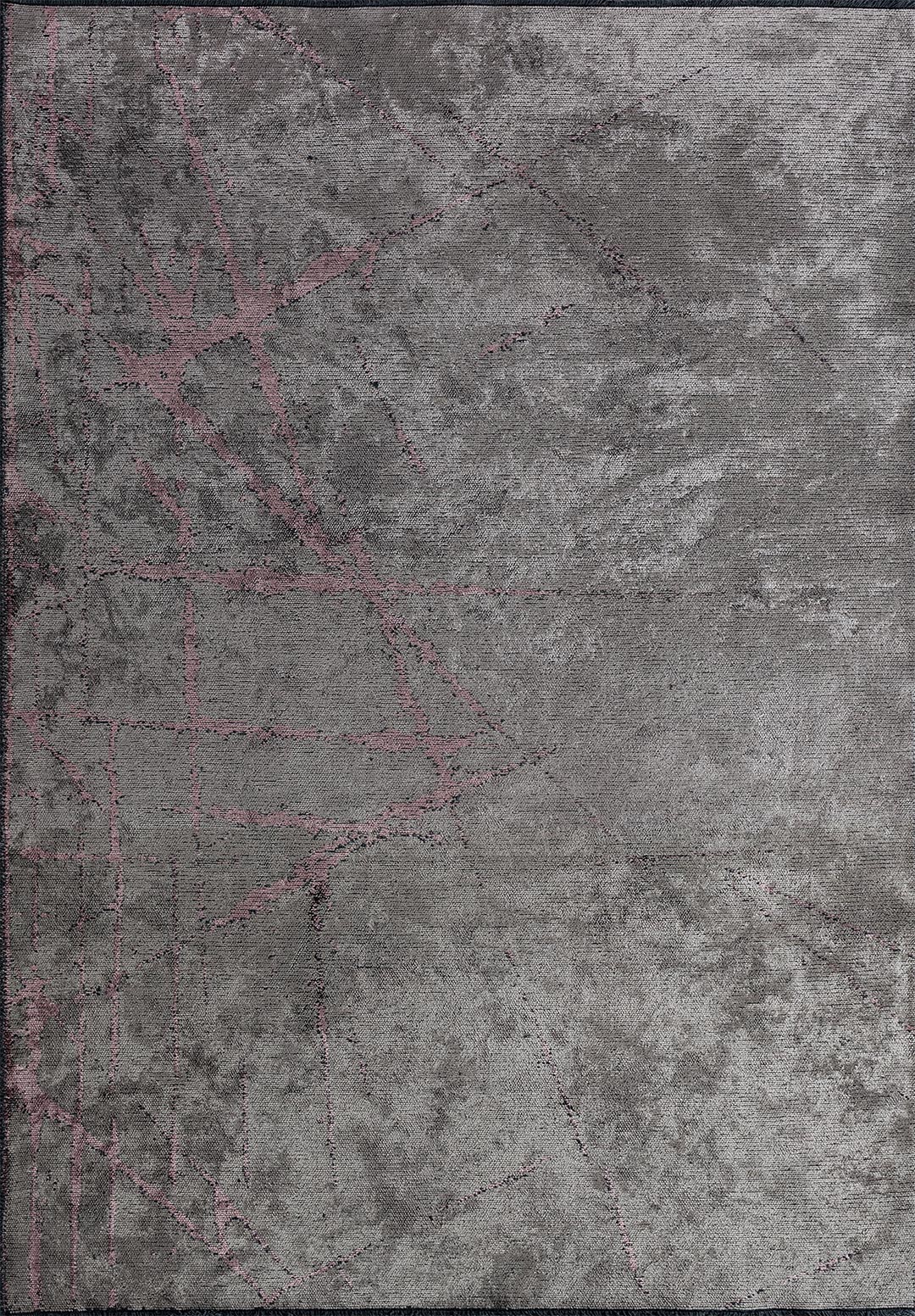 CRACK DAMSON - GREY RUG - 1