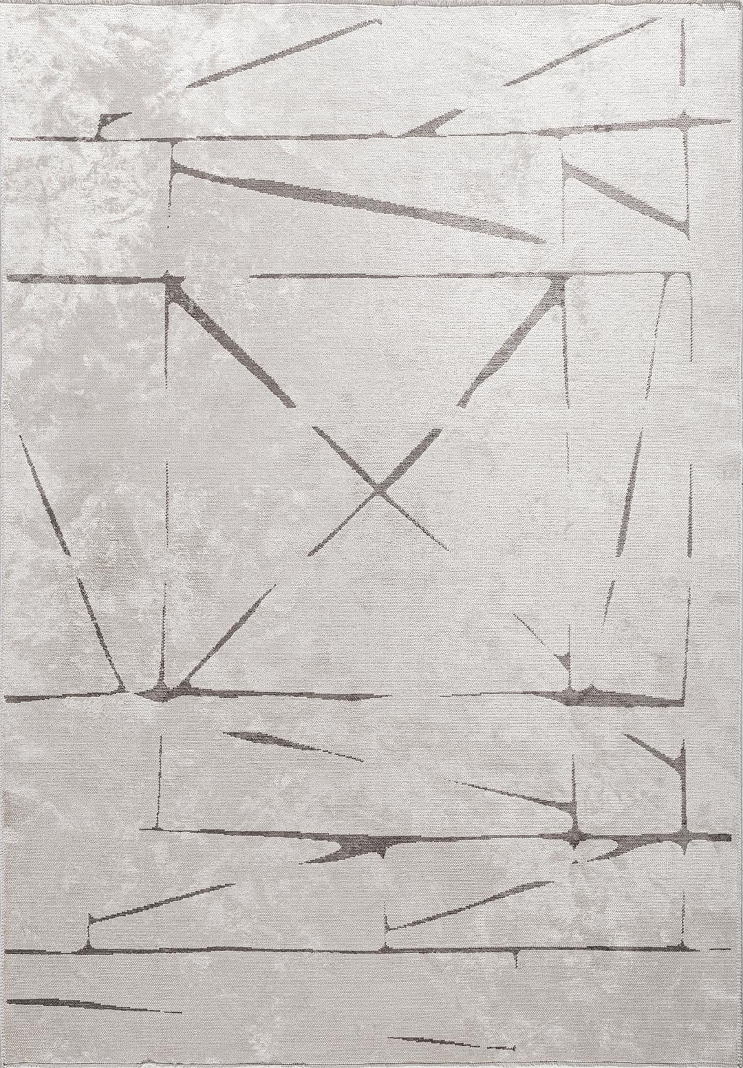 SQUARE ECRU - DARK GREY RUG