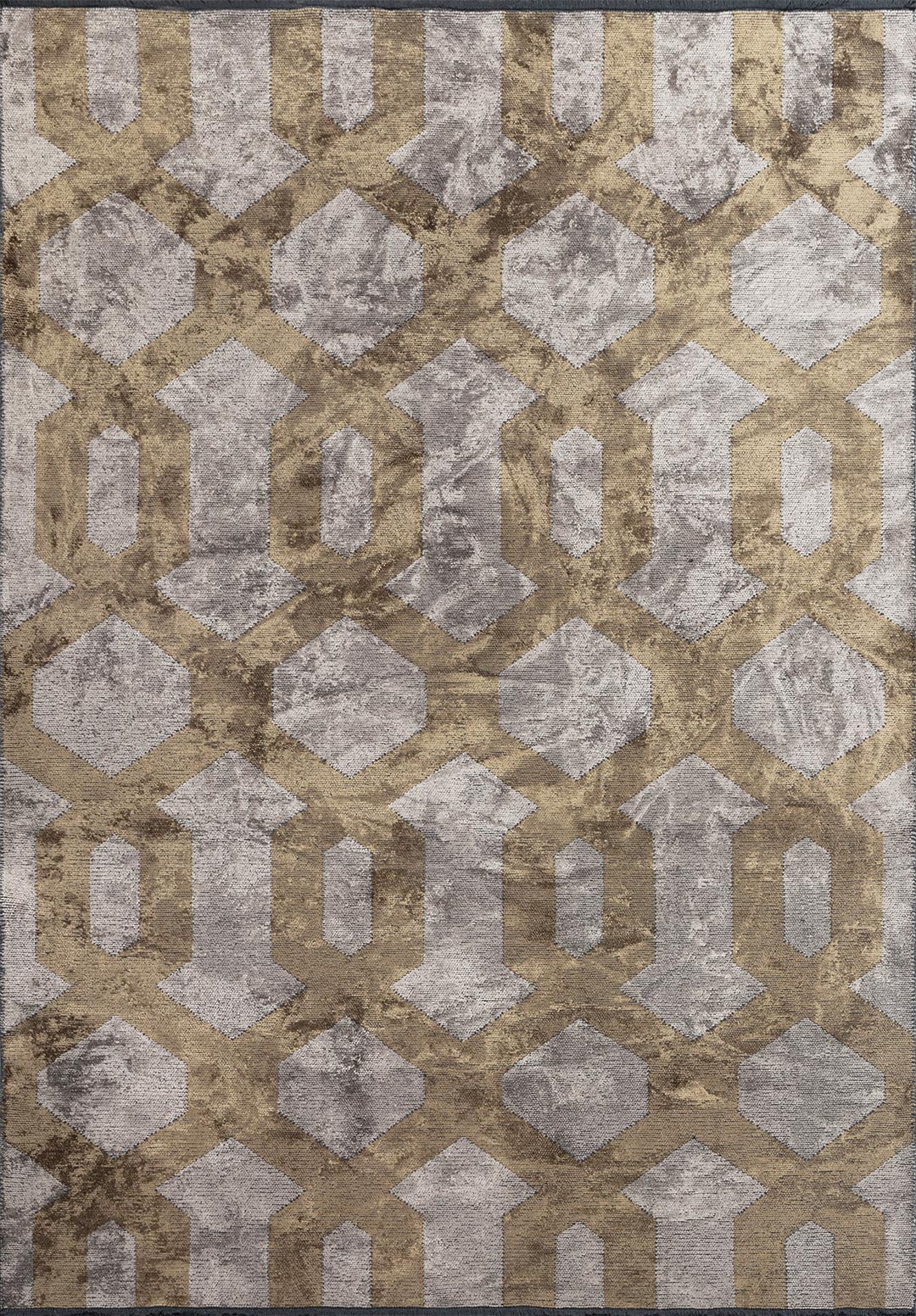 CHAIN LIGHT BROWN - BEIGE RUG - 1
