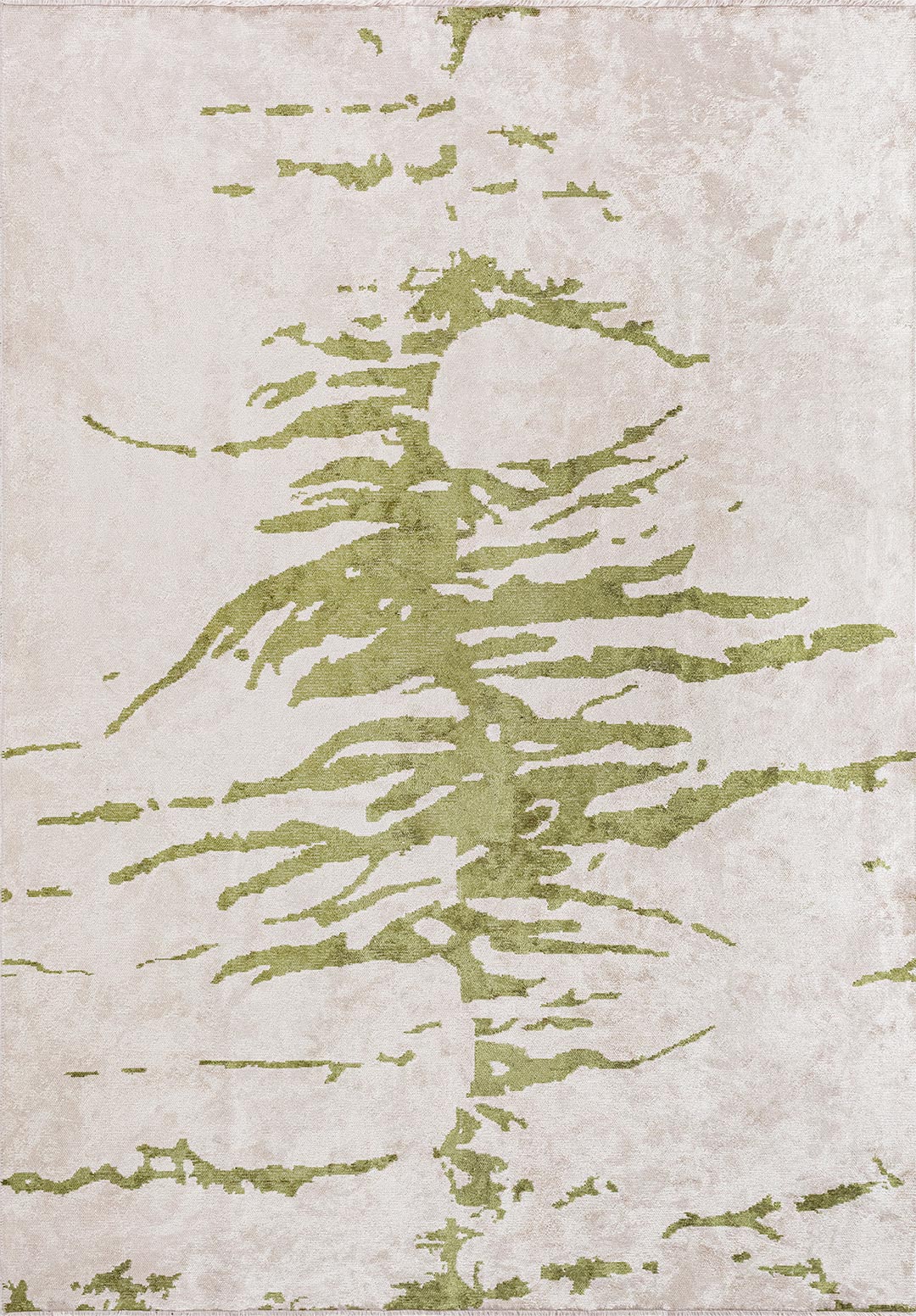 BUSH GREEN - ECRU RUG - 1