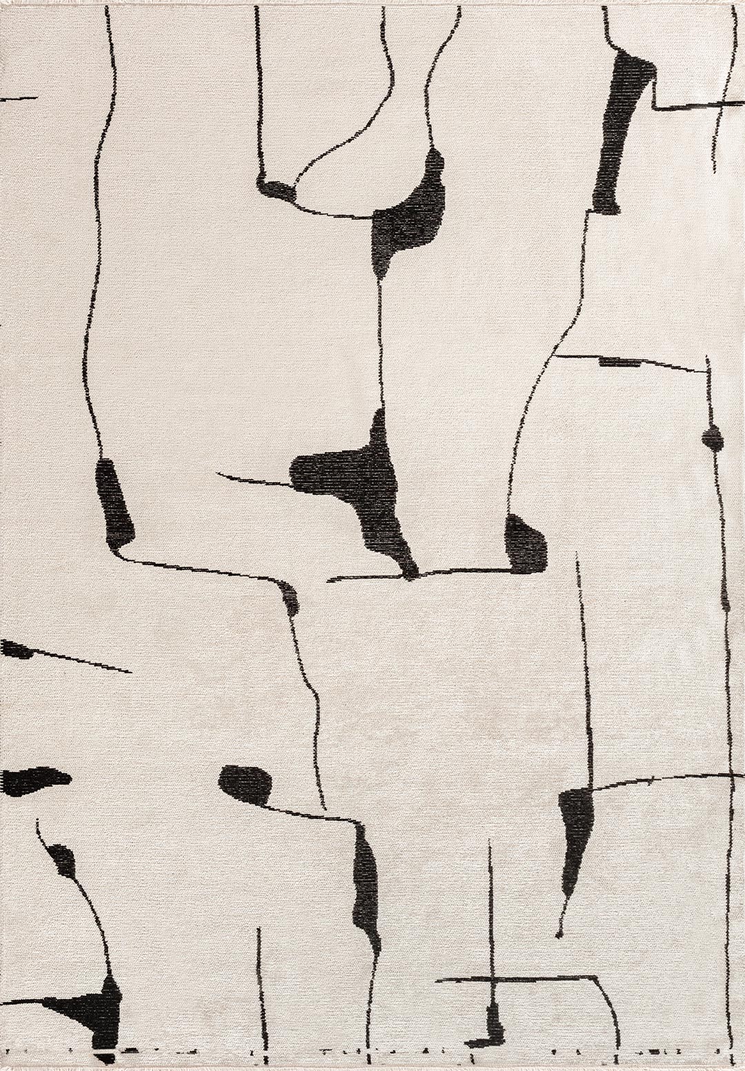 ATLAS BLACK - ECRU RUG - 1