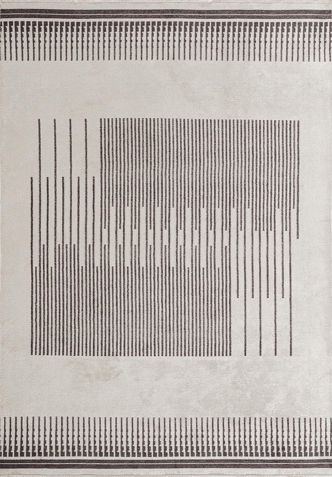 SPECTRUM CHARCOAL - ECRU RUG