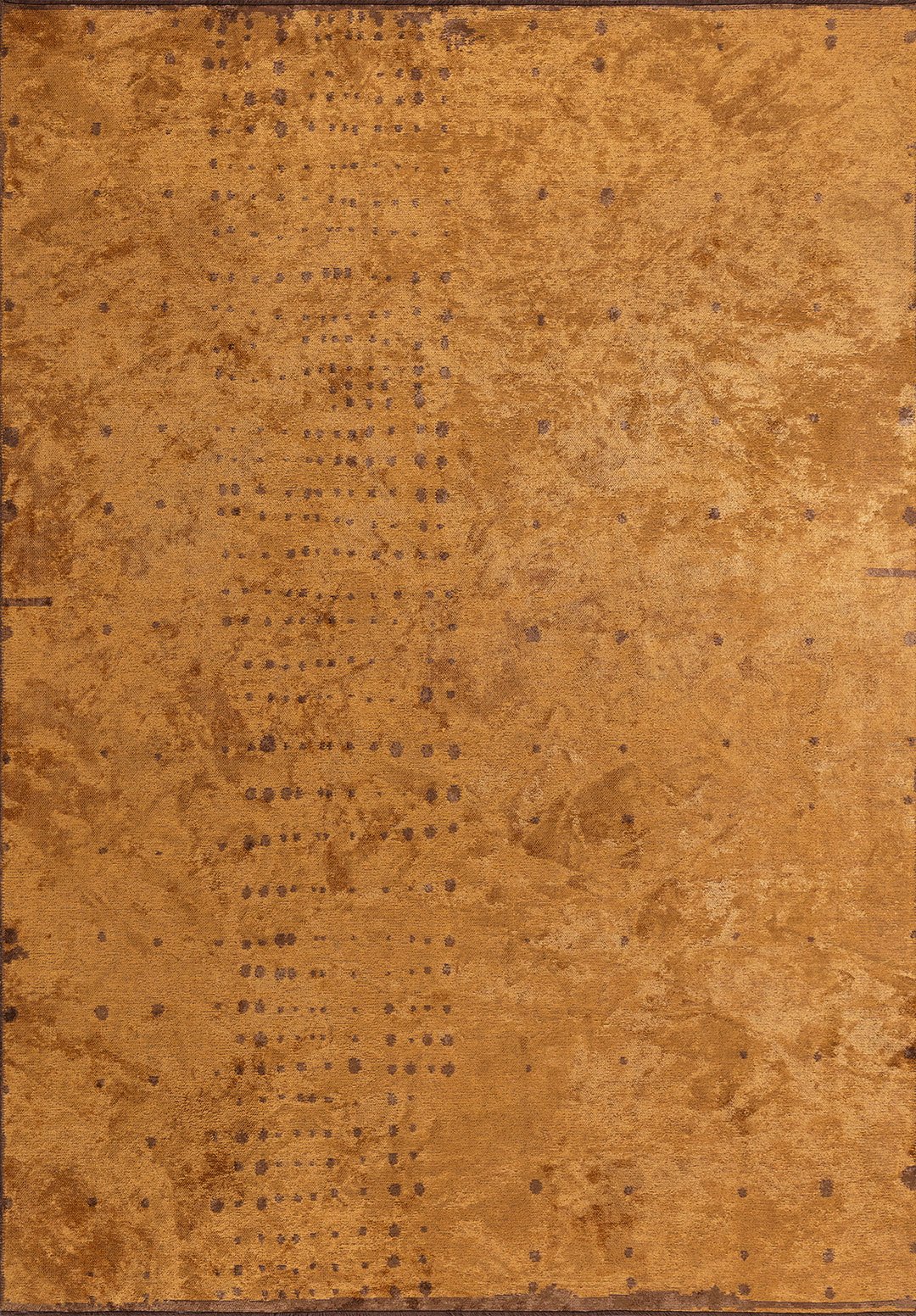 DAPPLE CACAO - MUSTARD RUG - 1