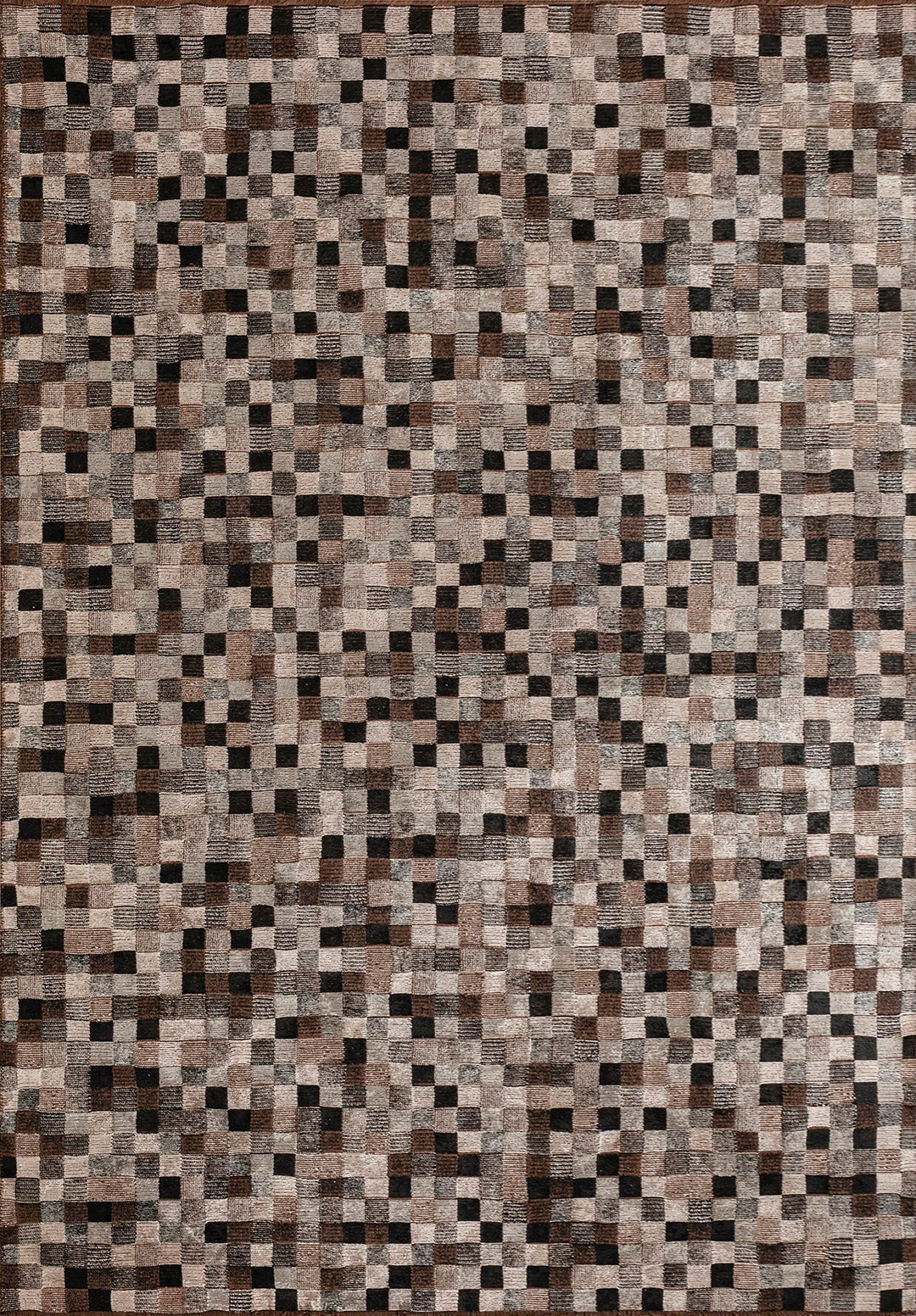 DESERT GREY - BLACK - LIGHT CREAM RUG - 1