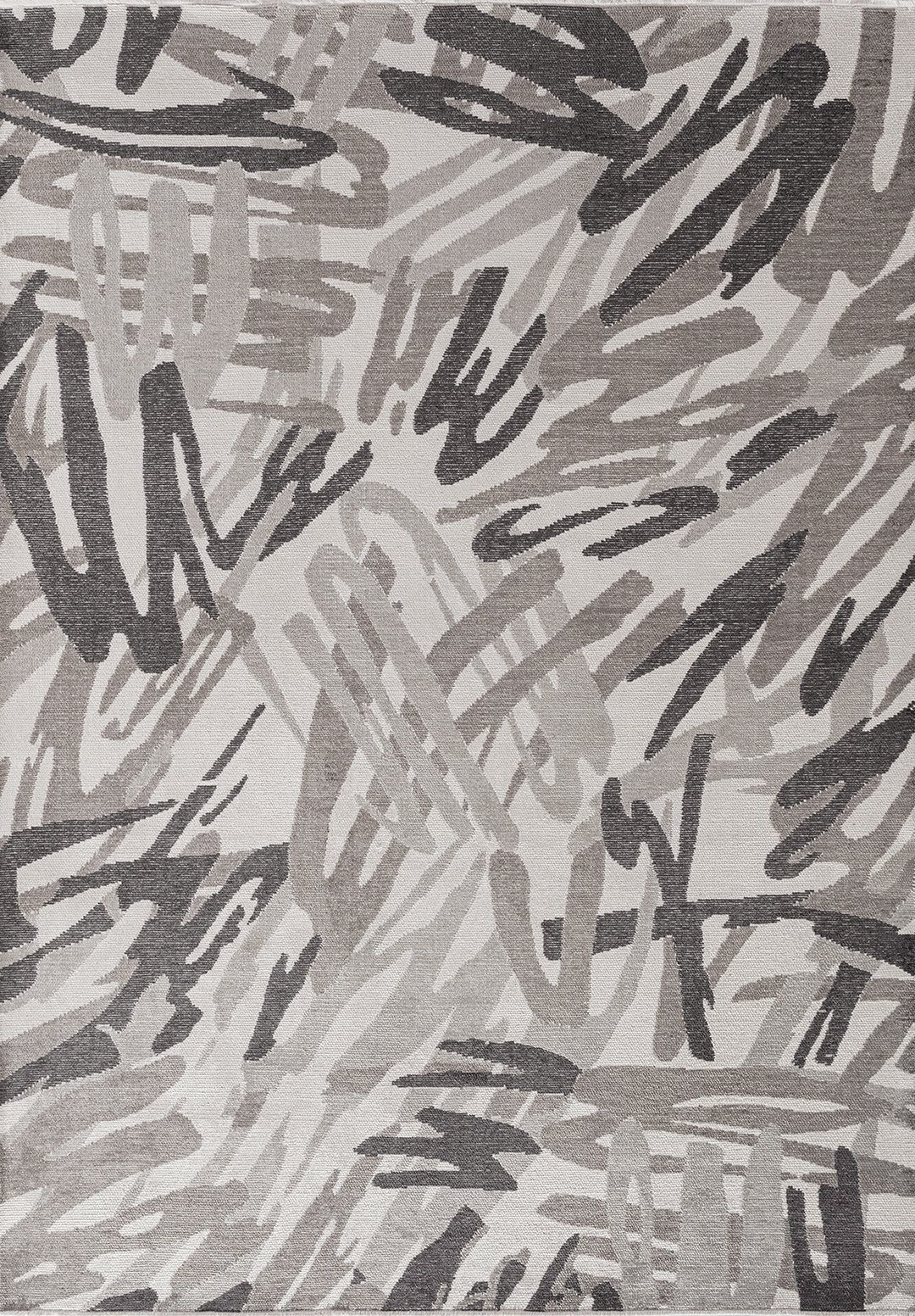 CARNIVAL CHARCOAL - DARK GREY - GREY - ECRU RUG - 1