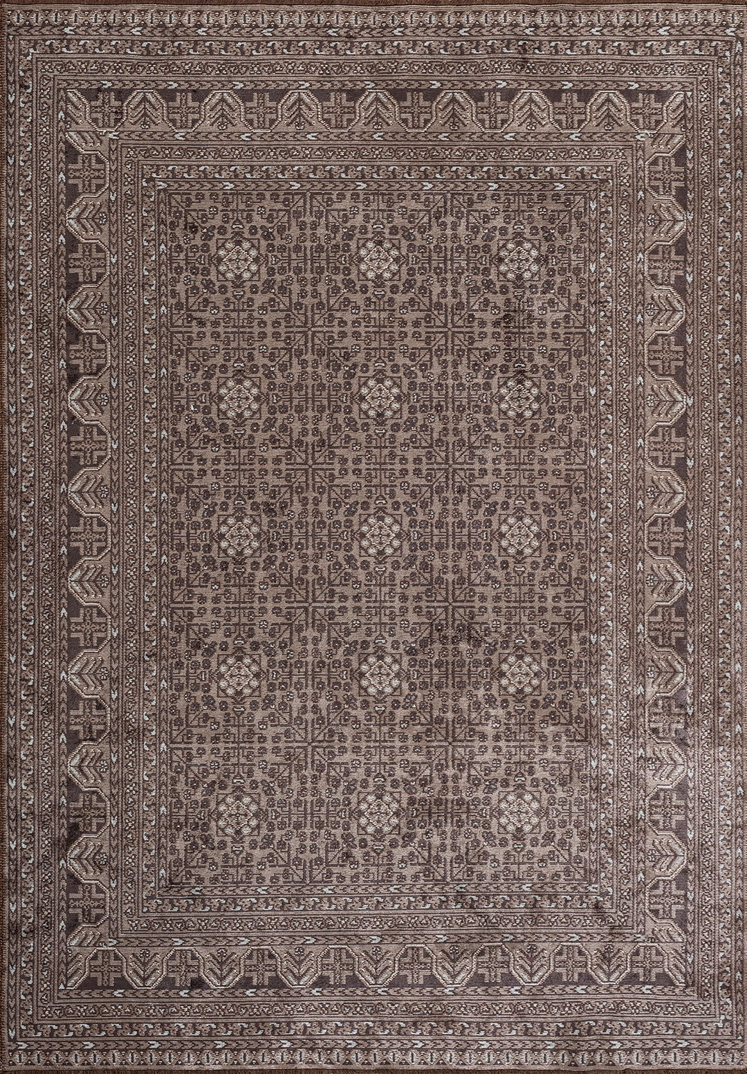 GRANDEUR LIGHT CREAM - ICE BLUE - DARK GREY - CHARCOAL RUG