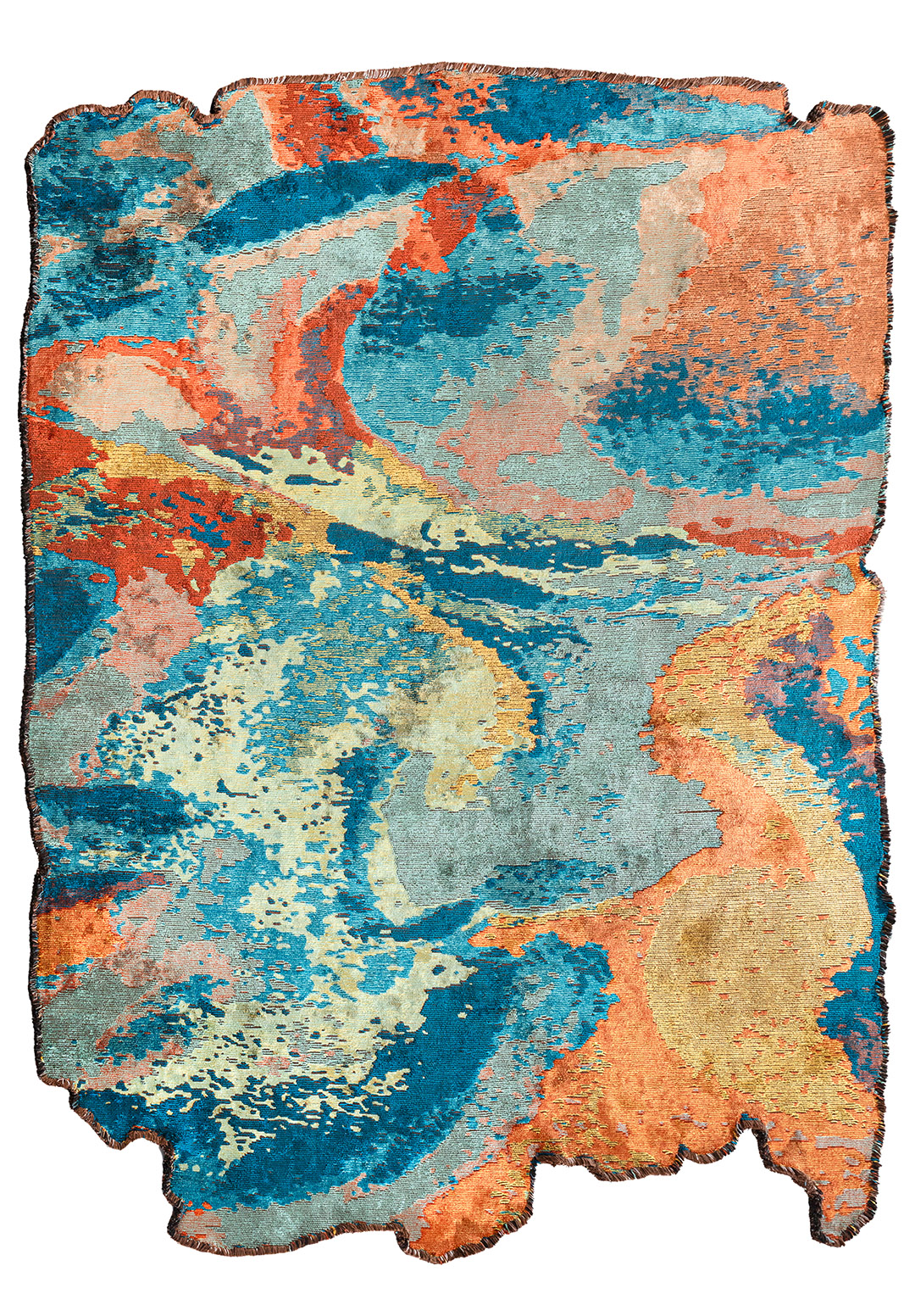 FUSION CYAN - YELLOW - RUST - TURQUOISE - TERRA - TURQUOISE RUG - 1
