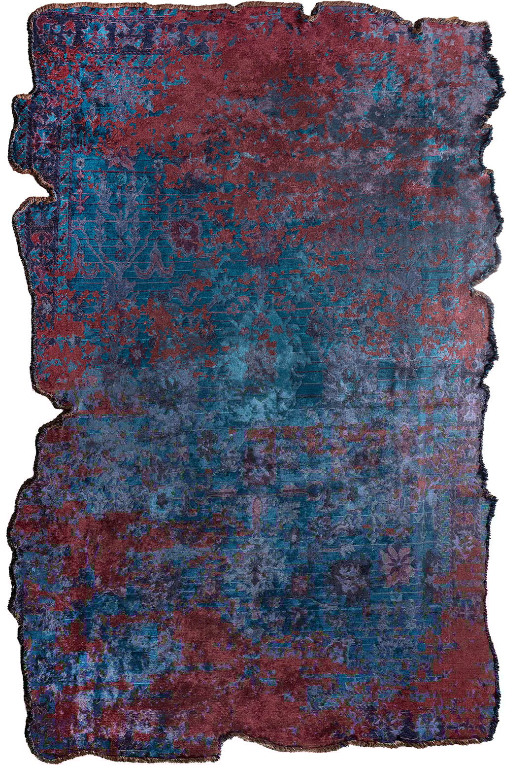 SPLENDOR ERA CHERRY - CYAN - DARK NAVY - NAVY BLUE RUG - 1