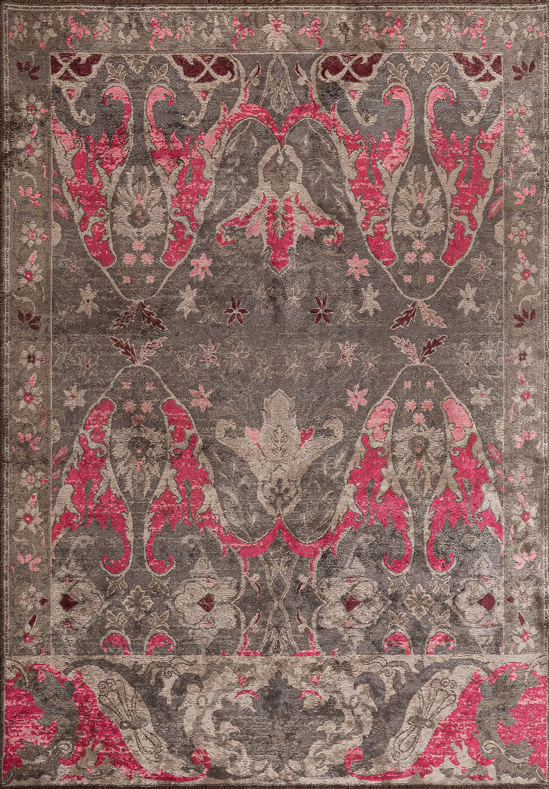 BARON BEIGE - KHAKI - FUSCHIA - ANTHRACITE - CHERRY RUG - 1